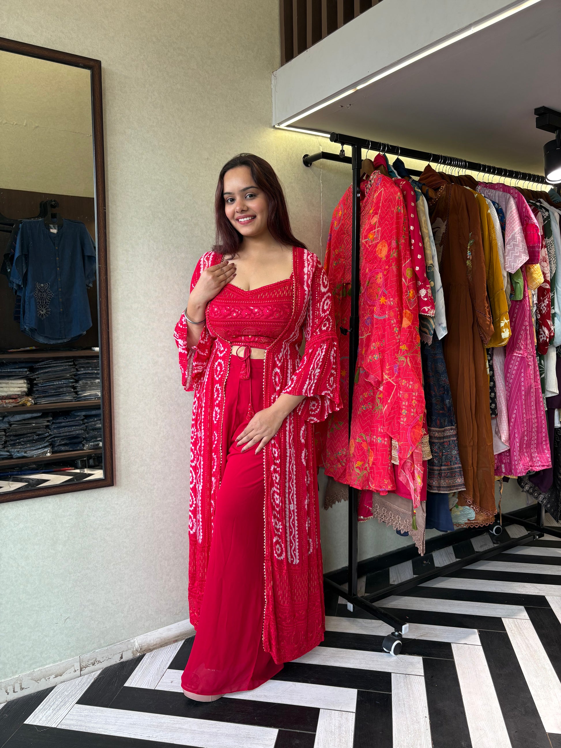 Pure Georgette 3 Piece with Hand work