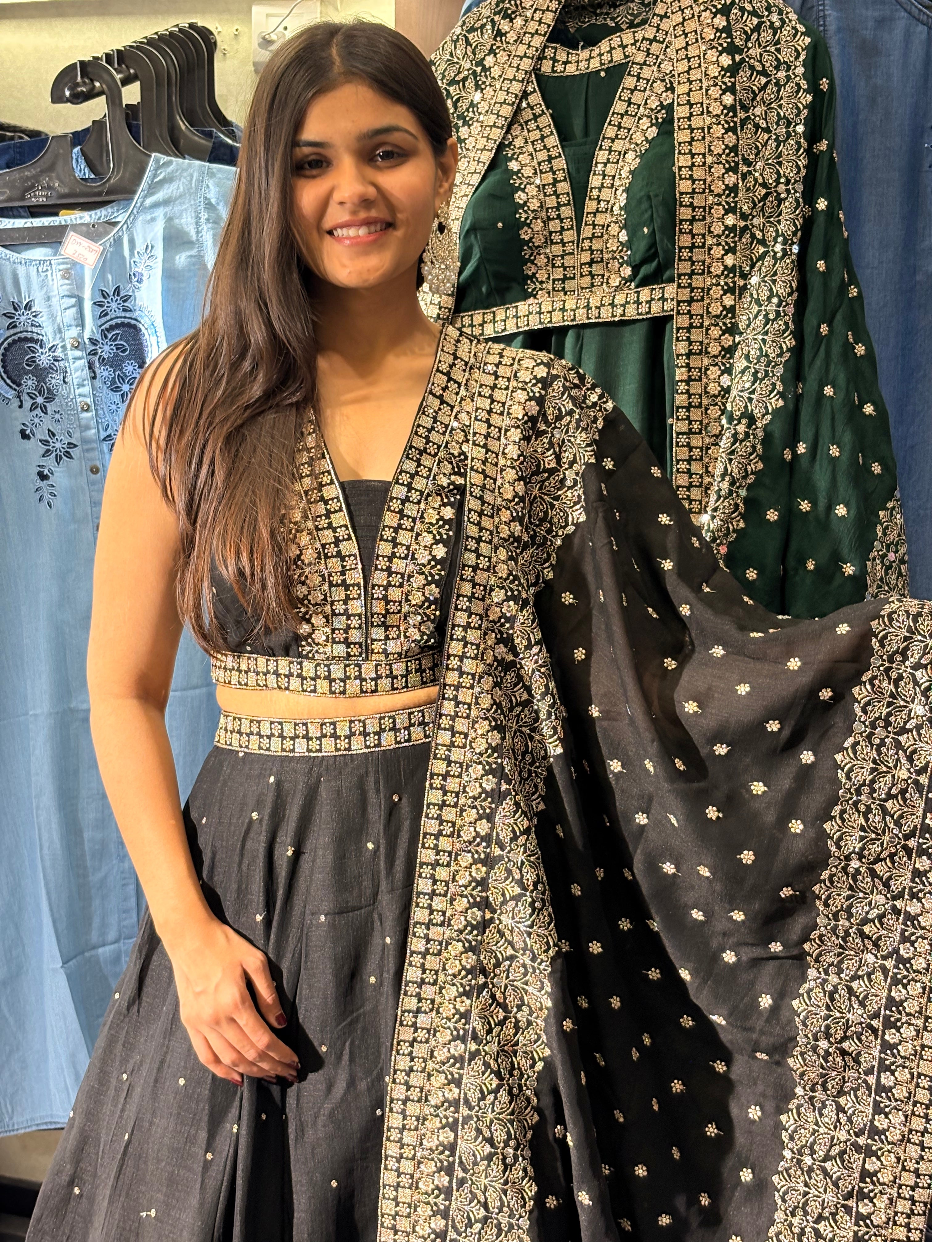 Image of Pure Silk 3 Piece Indo western