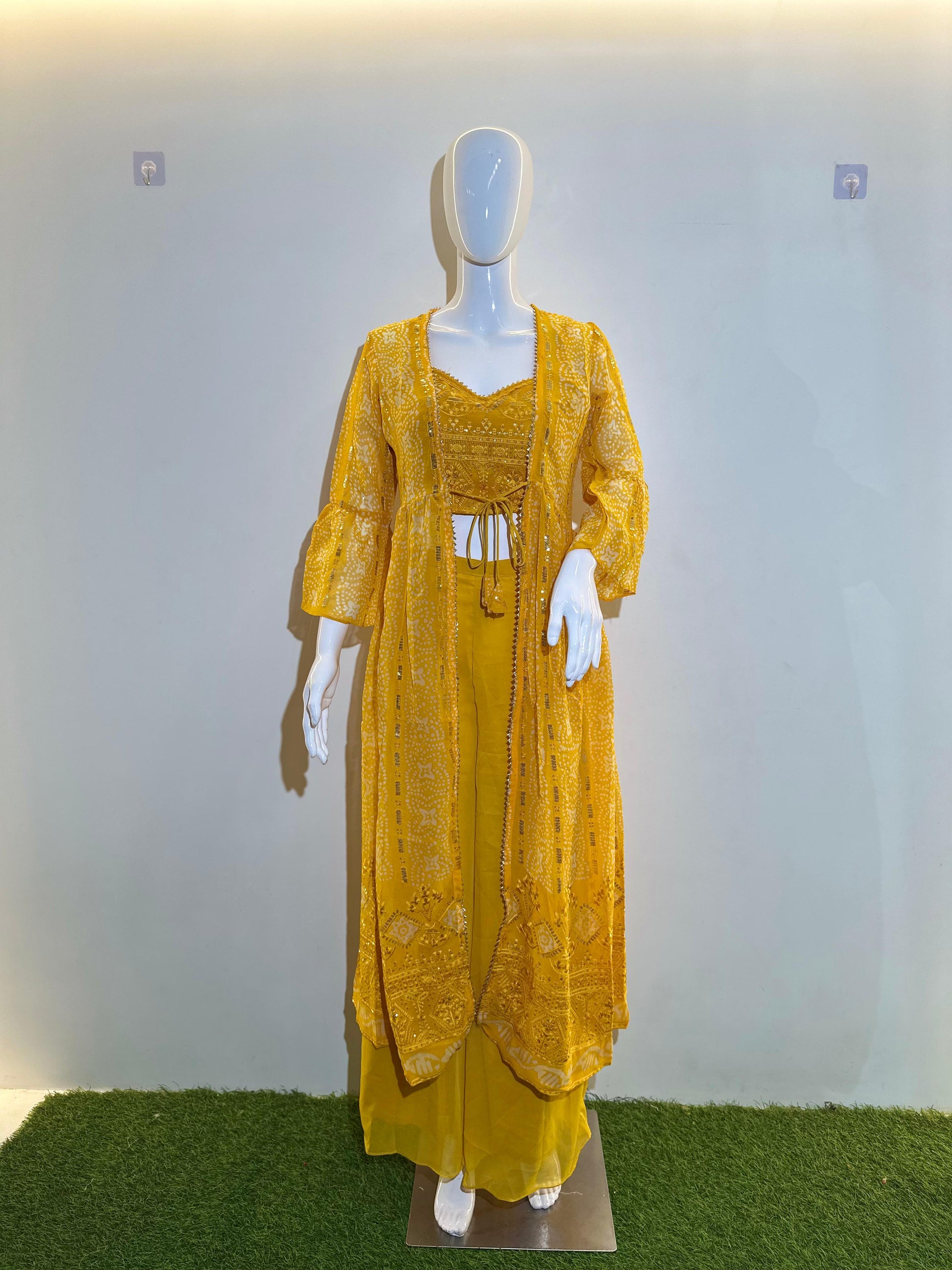 Pure Silk 3 Piece Indo western