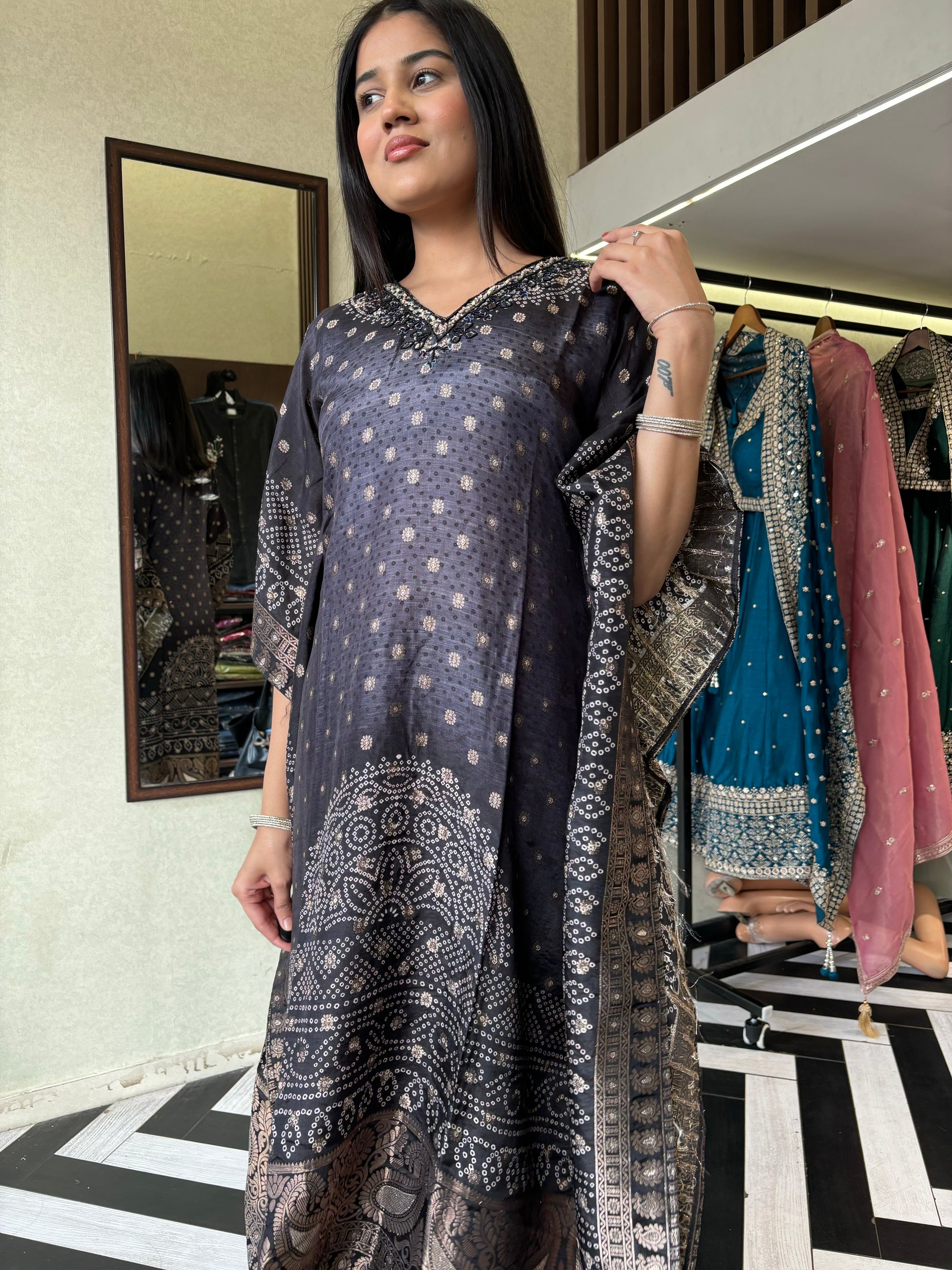 Pure Shimmer 2 Piece Kaftan Style