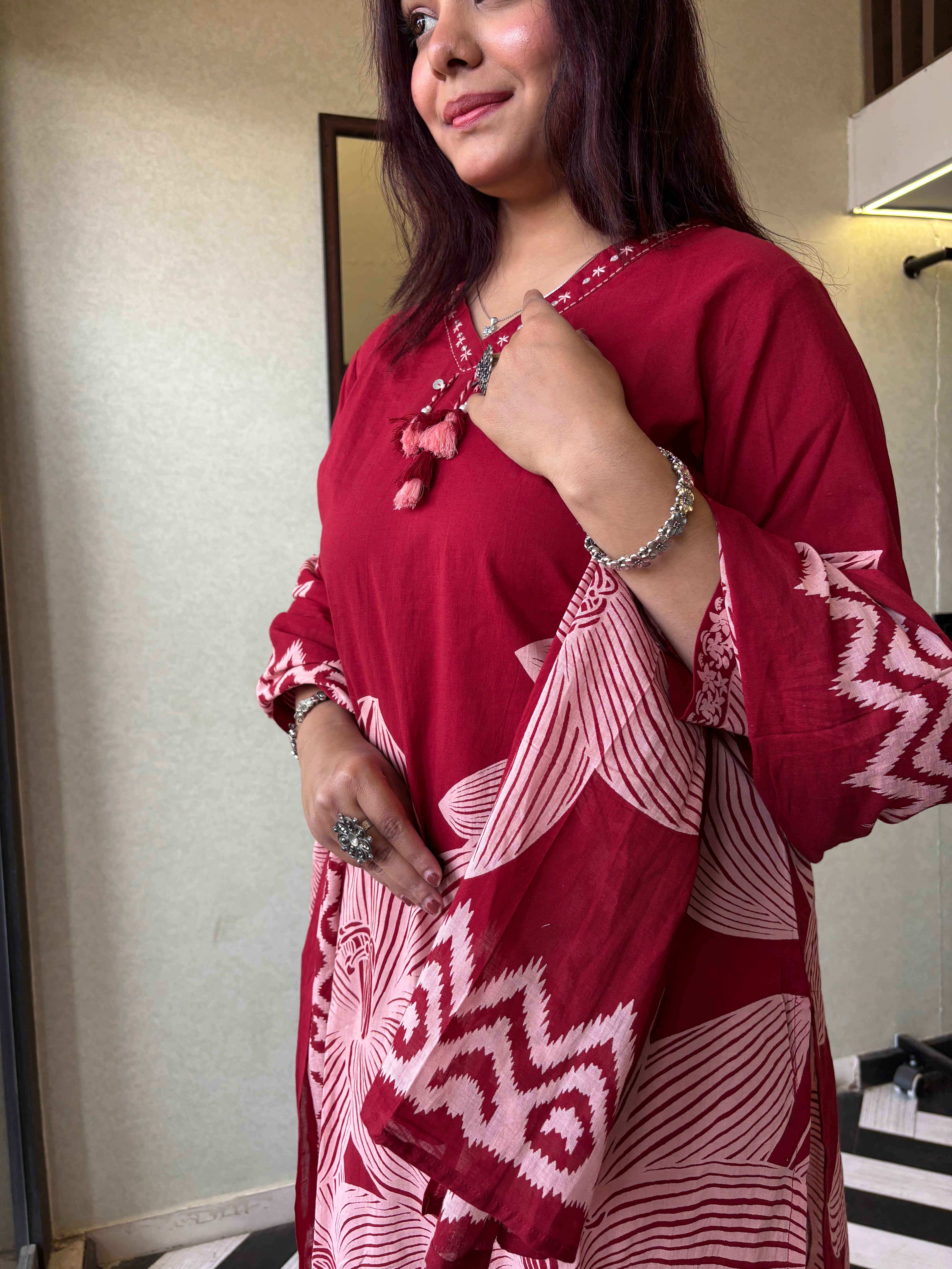 Image of Pure Mull Cotton 3 Piece Cotton Set