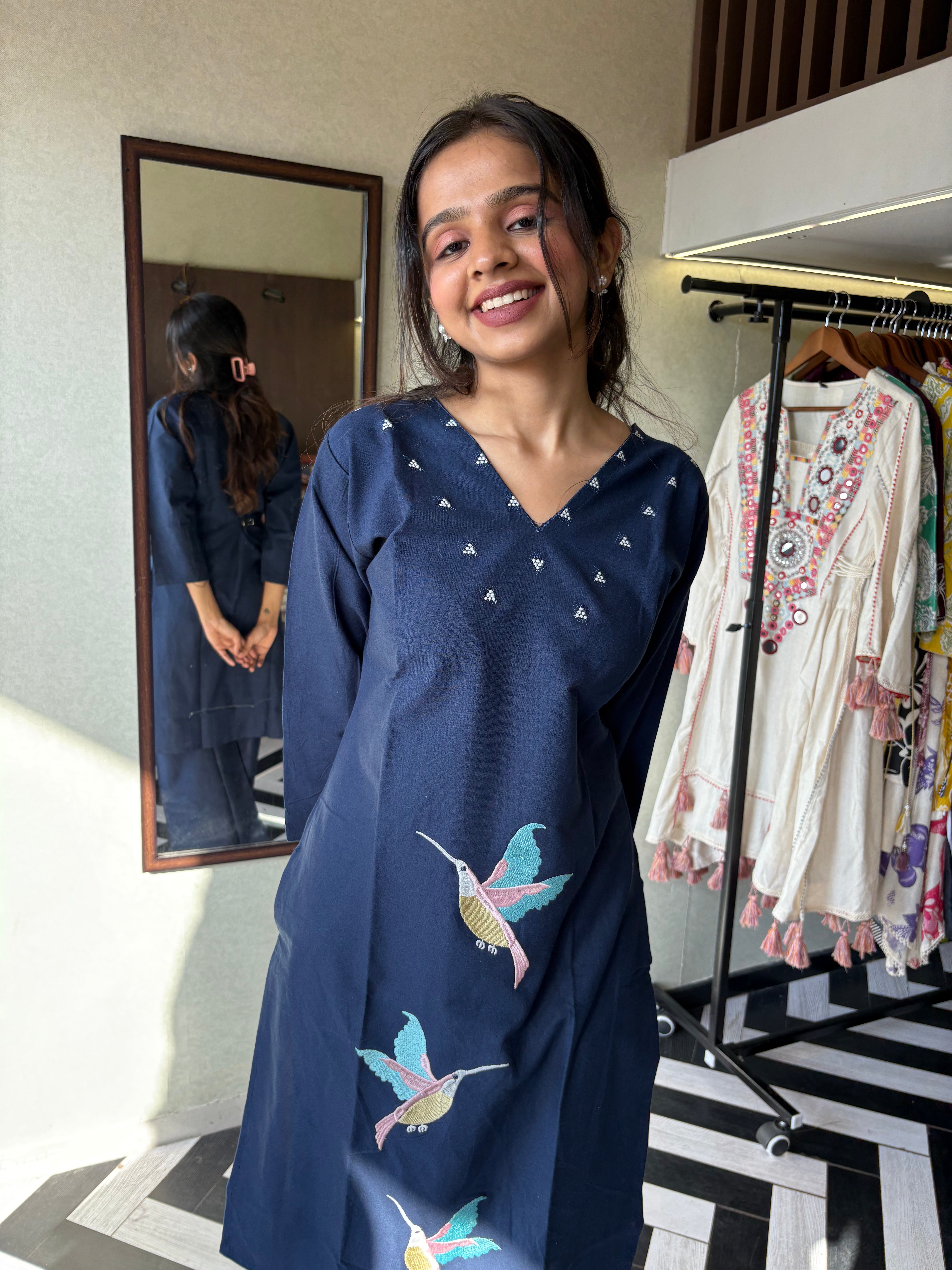 Pure Cotton 2 Piece Embroidery Set