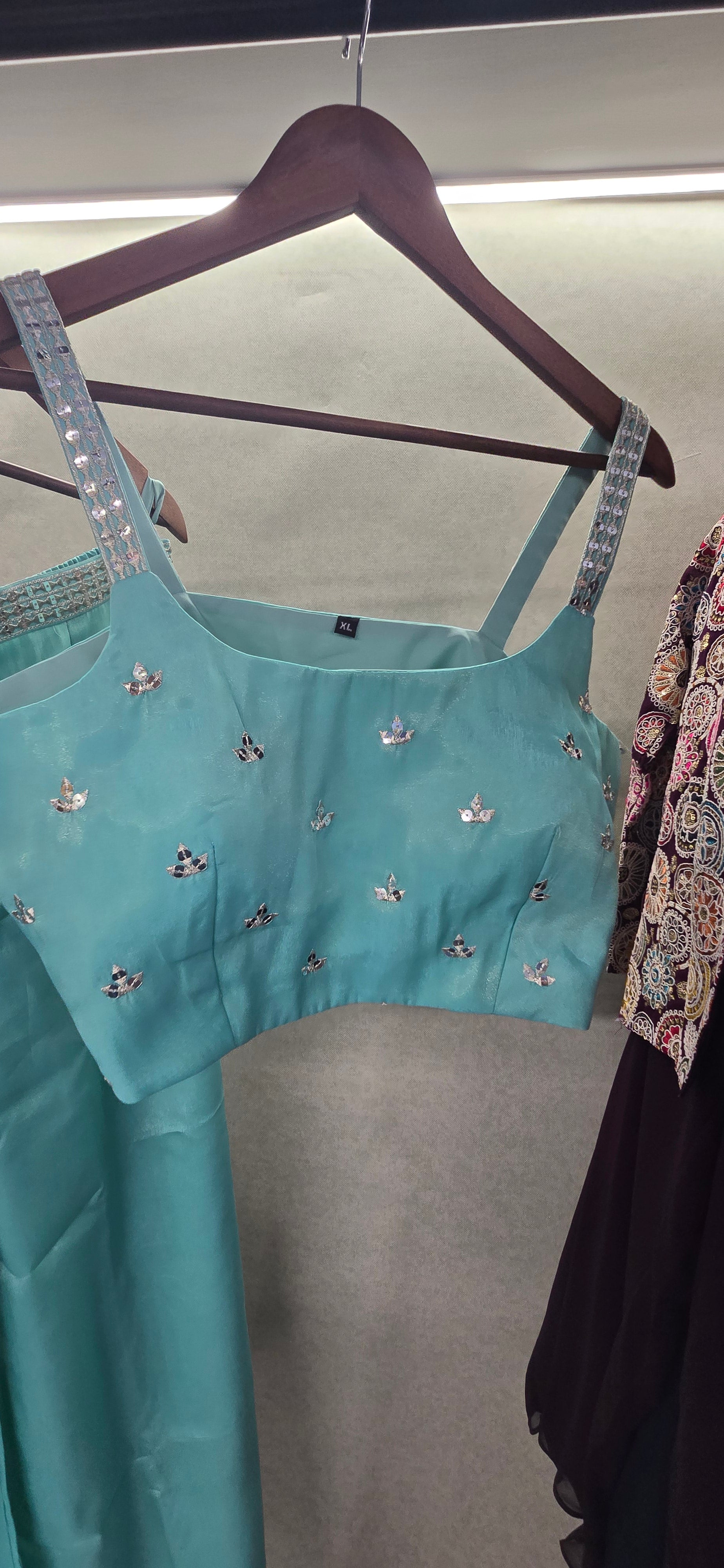 Image of Designer Indo Western Shimmer Fabric 3 piece