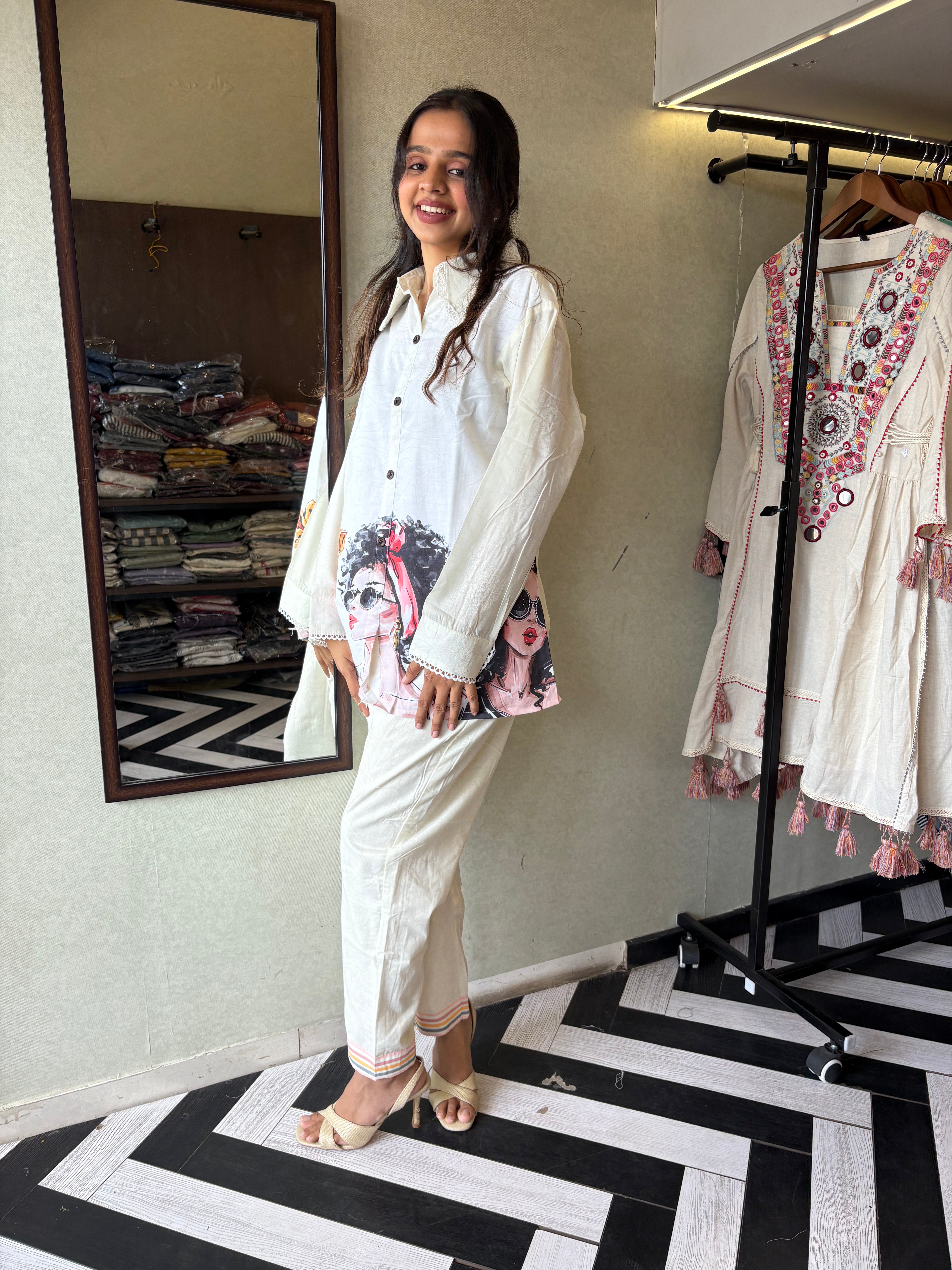 Image of Bold Prints. Breezy Feels. Beautiful You!

Unleash your everyday fashion with this pure cotton designer coord set in stunning figure prints! Soft, breathable & statement-making - it's your go-to pick for daily elegance and weekend flair.