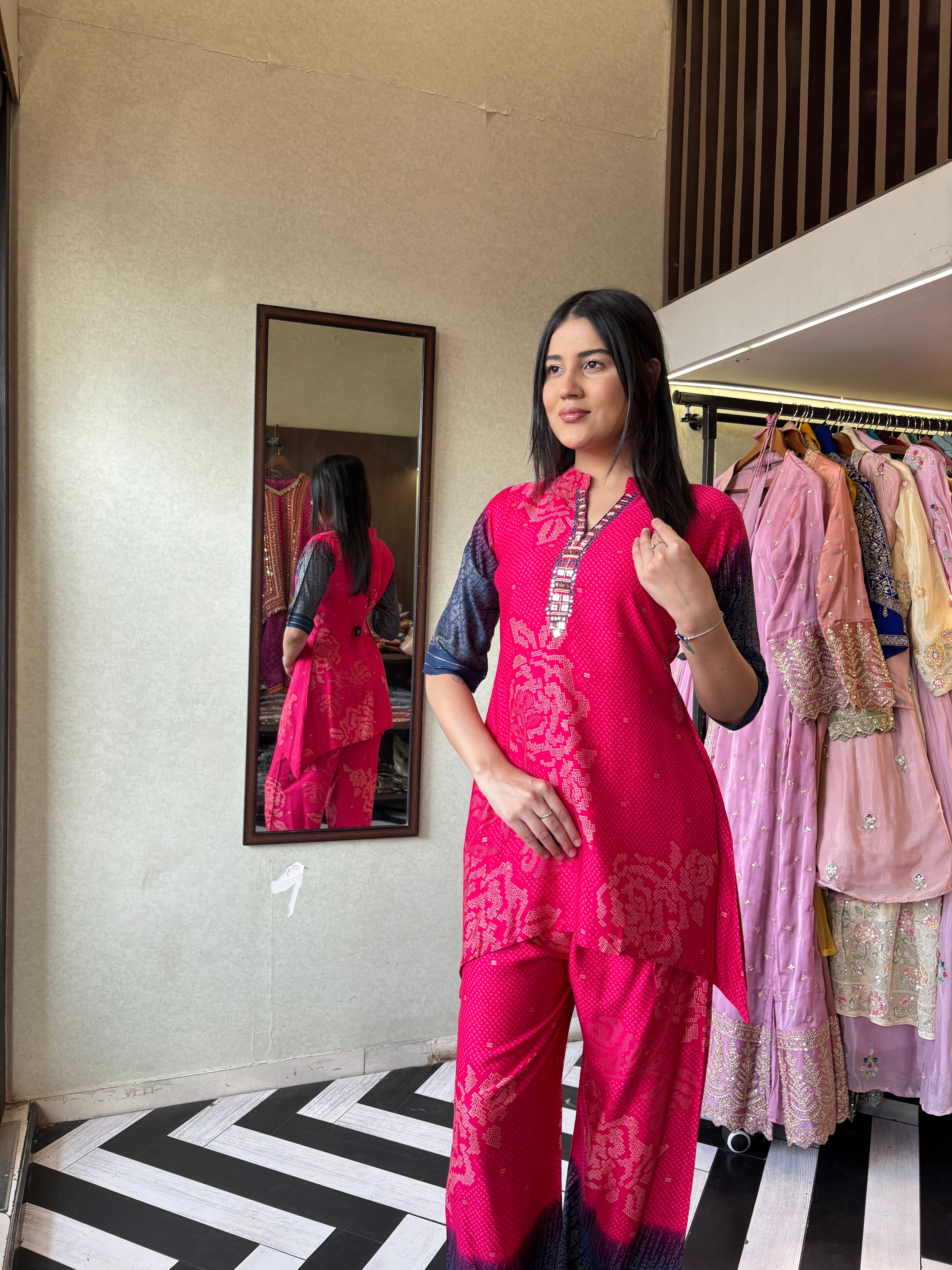 Image of Pure Crepe Silk 2 Piece Set