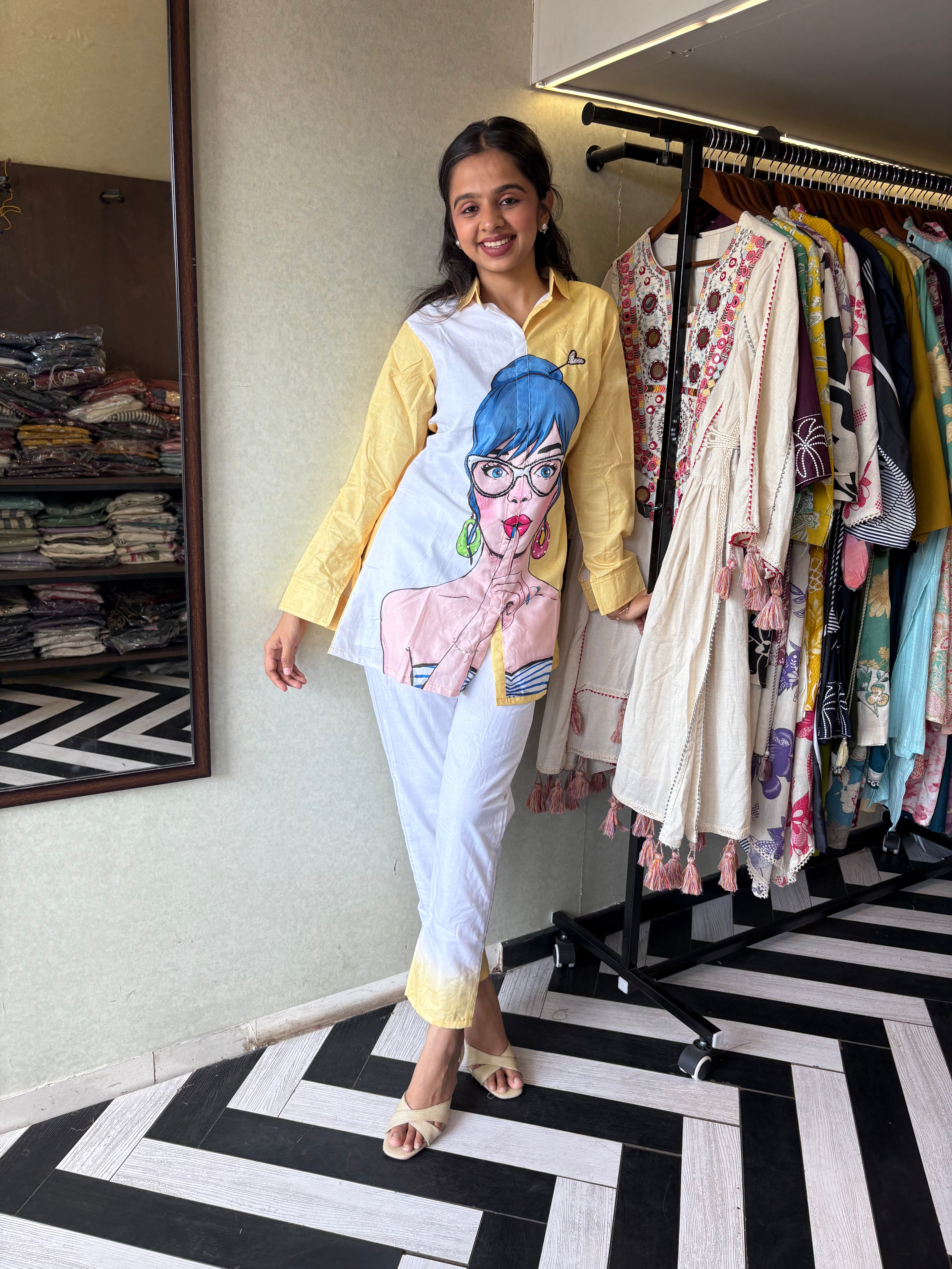 Image of Breezy Days, Bold Prints!

Step out in style with our pure cotton 2-piece coord sets soft, breathable, and printed to perfection.



Available in 2 fresh shades:

Sunny Yellow-Yellow & Soothing Pista Green - perfect for everyday elegance and casual outing