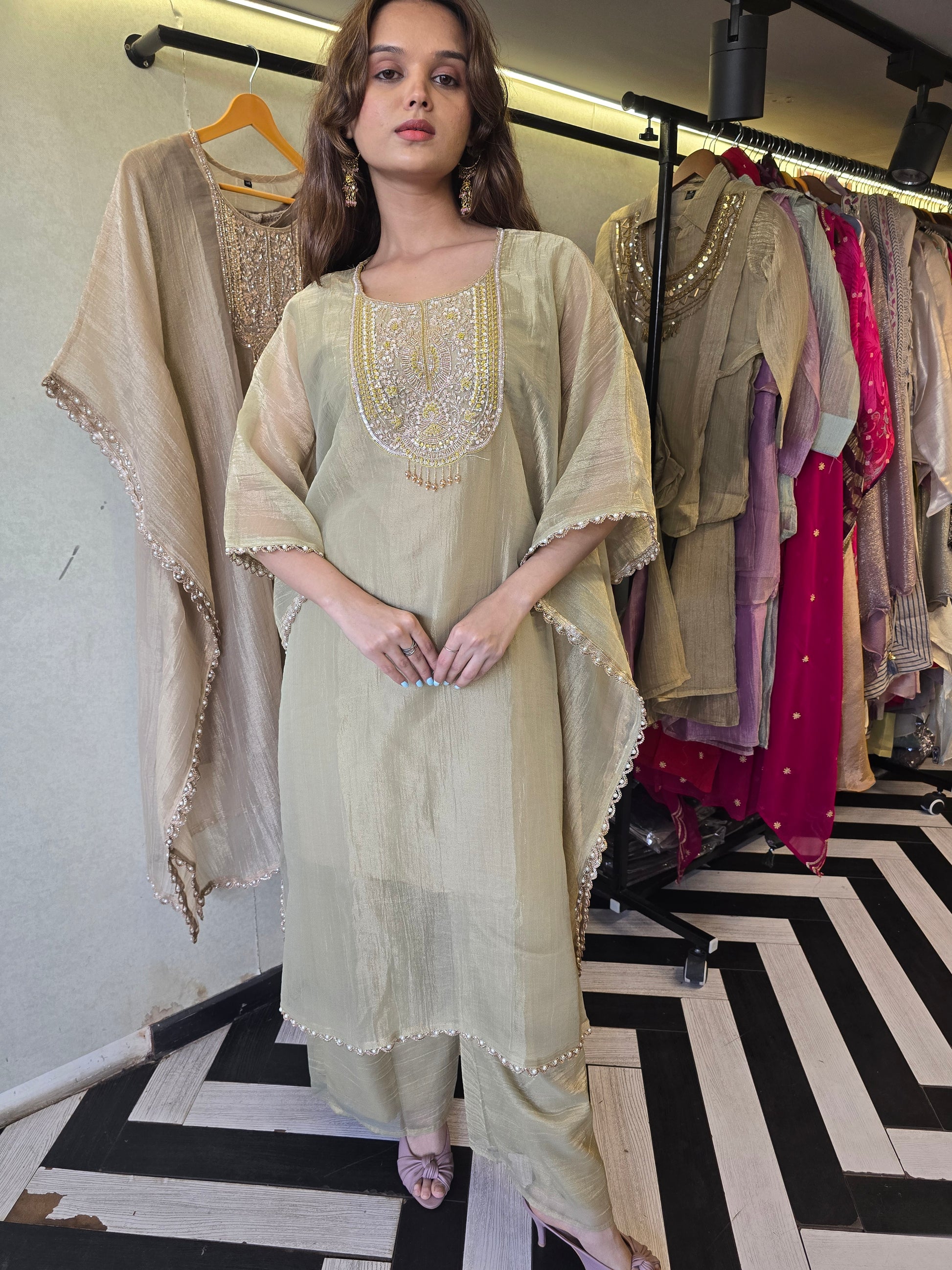 Pure Soft Tissue Kaftan Sets