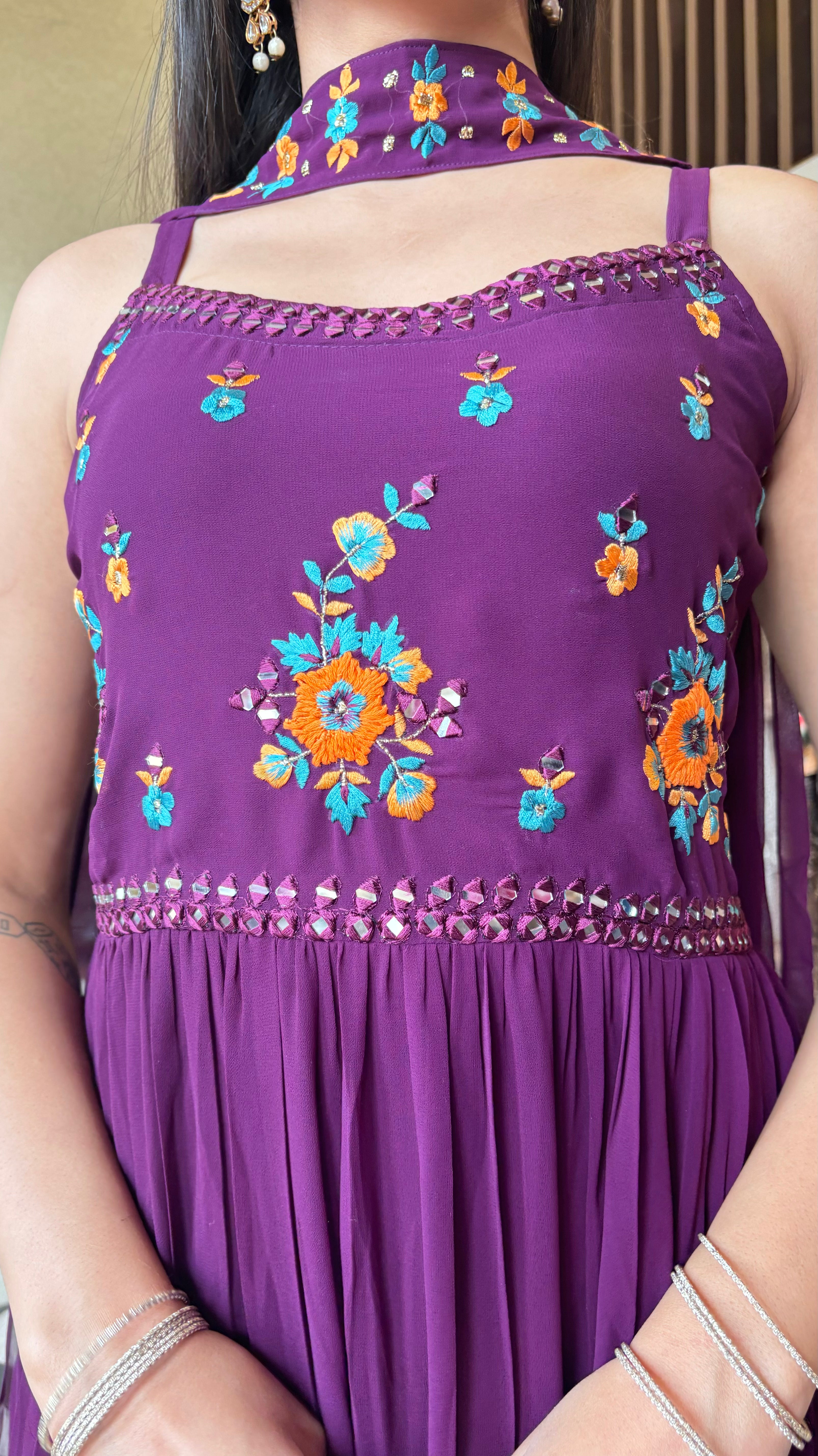 Image of Pure Shimmer 3 Piece with Hand work