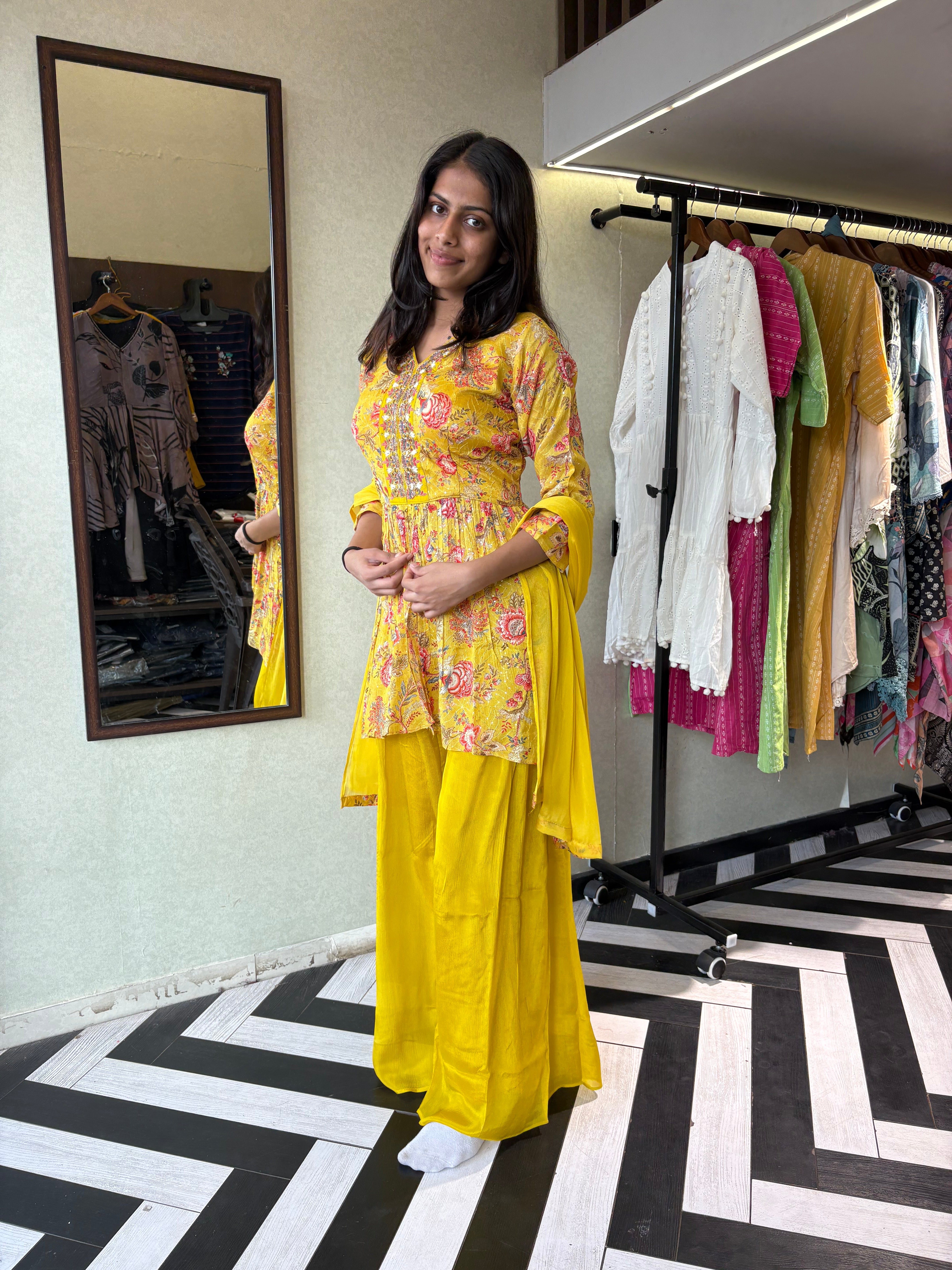 Image of Designer Chinnon 3 Piece Indo western