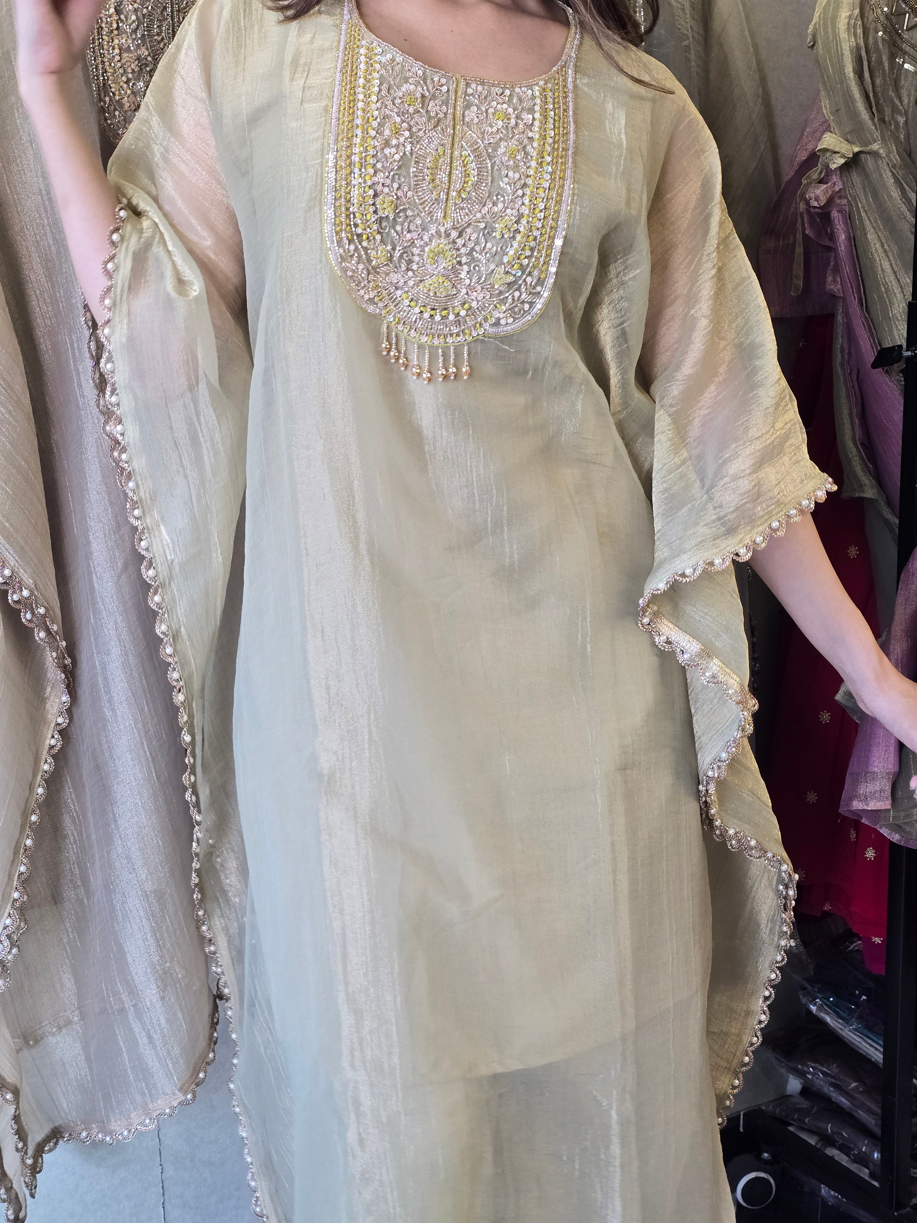 Image of Pure Soft Tissue Kaftan Sets