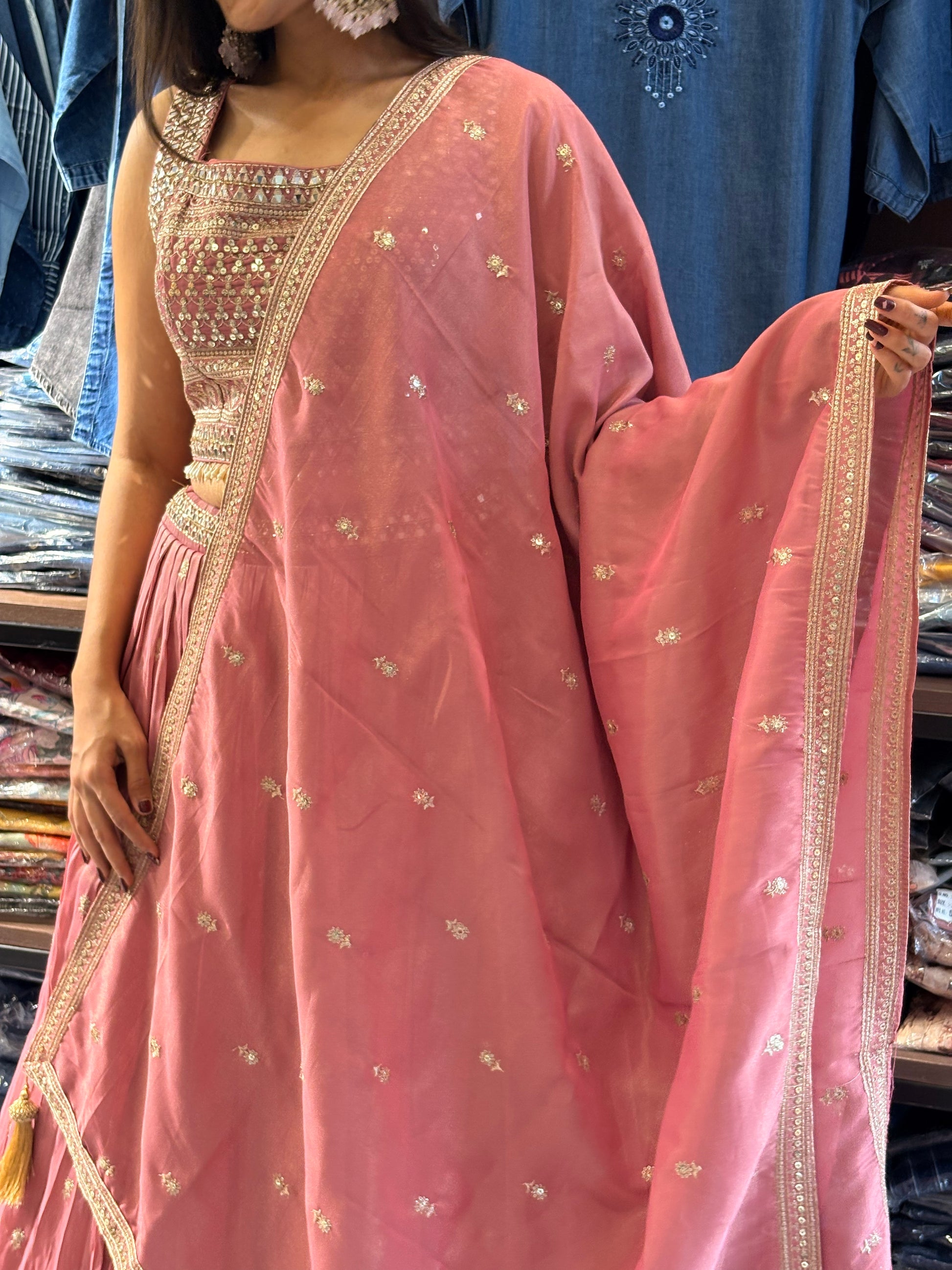 Pure Shimmer 3 Piece Indo western