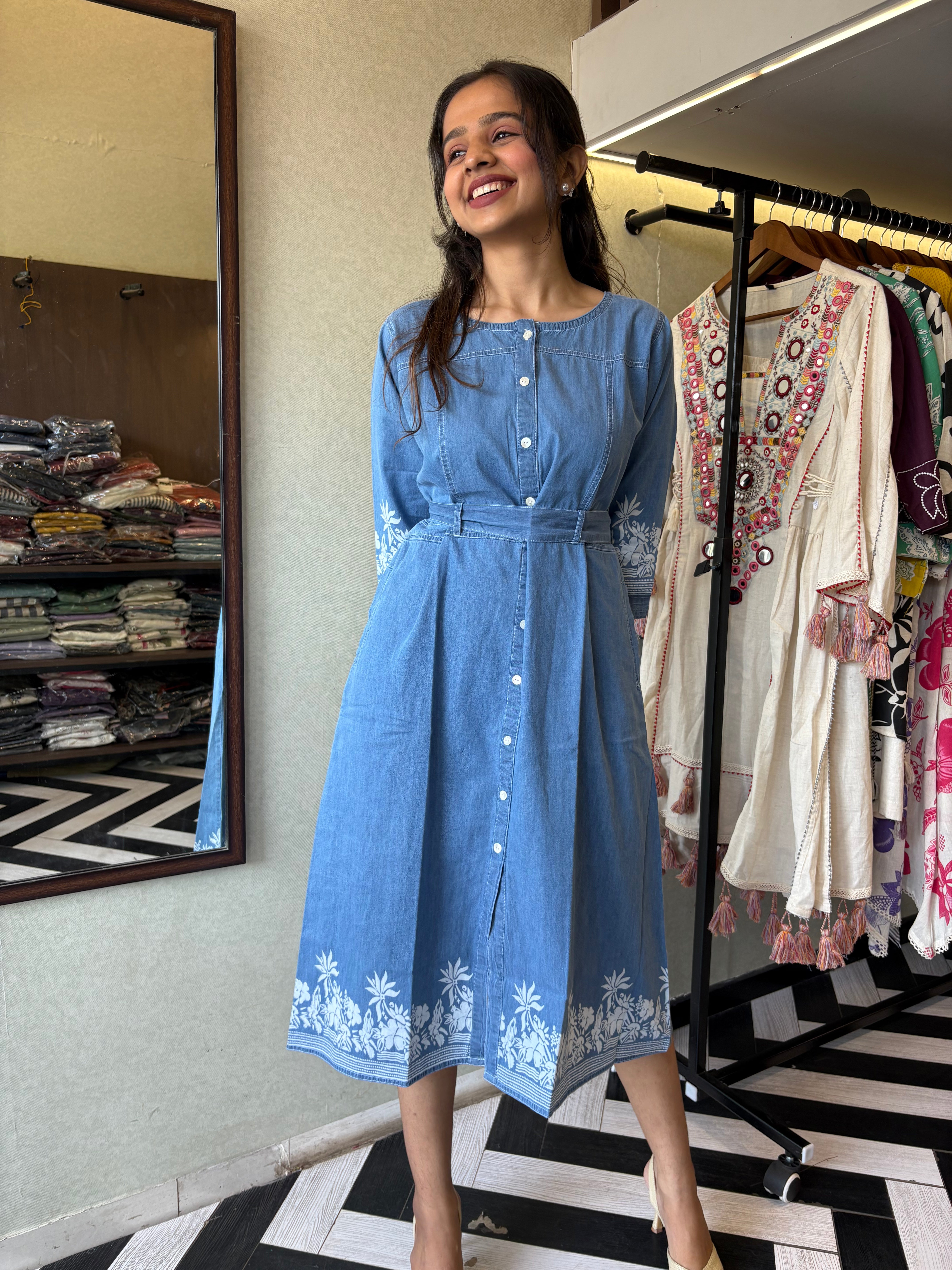 Pure Denim One Piece Dress