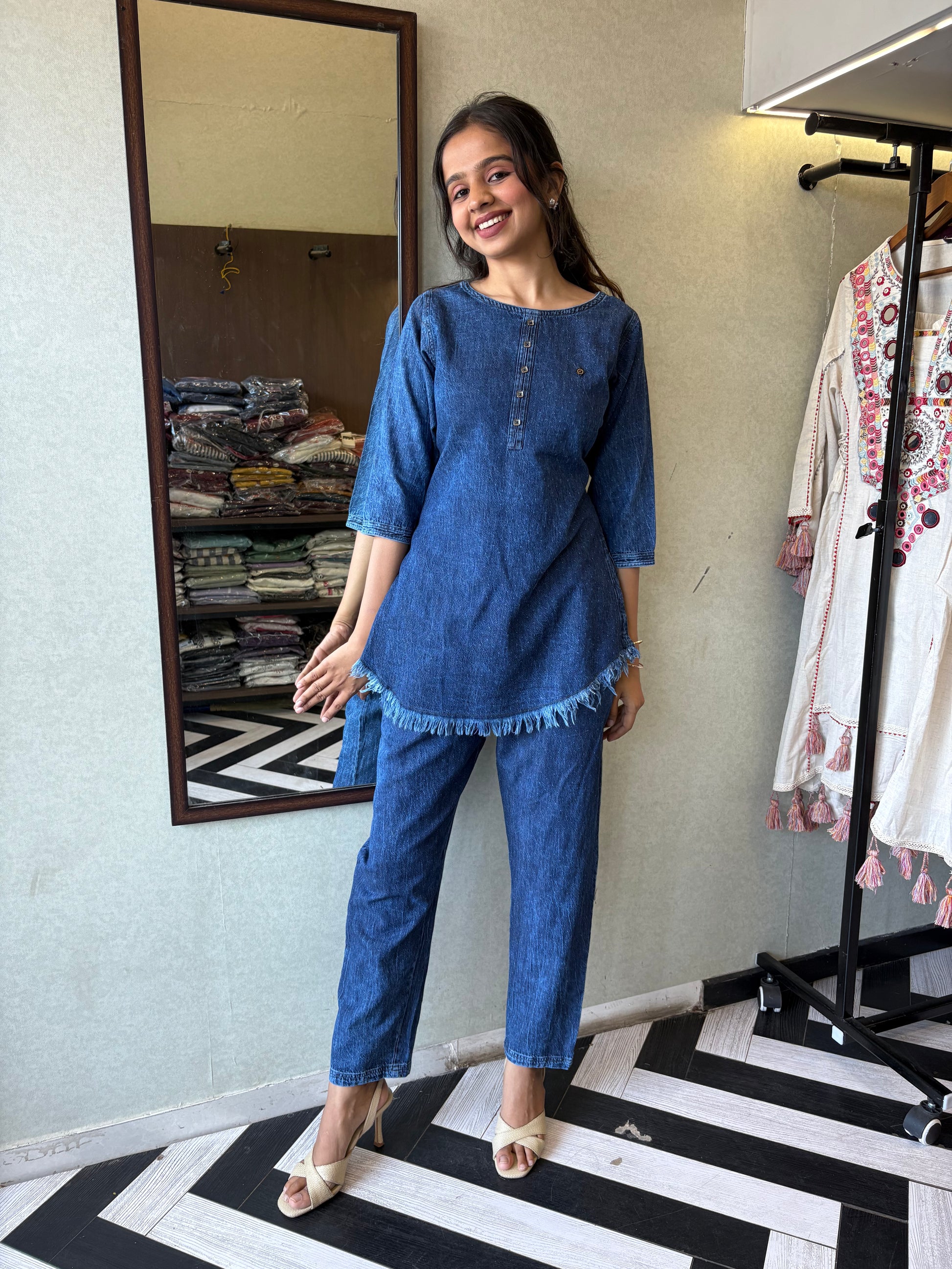 Pure Denim Coord Set