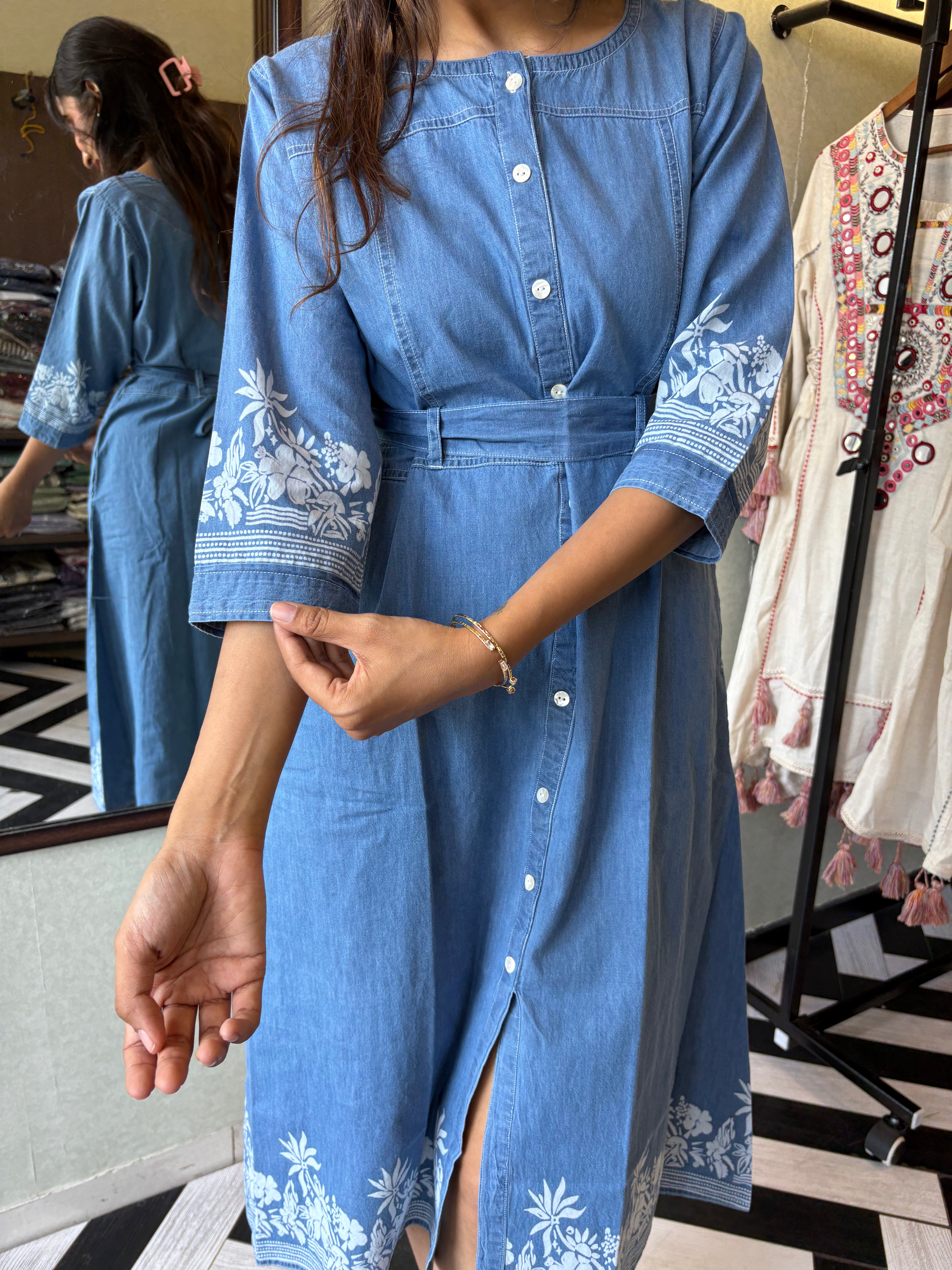 Image of Pure Denim One Piece Dress