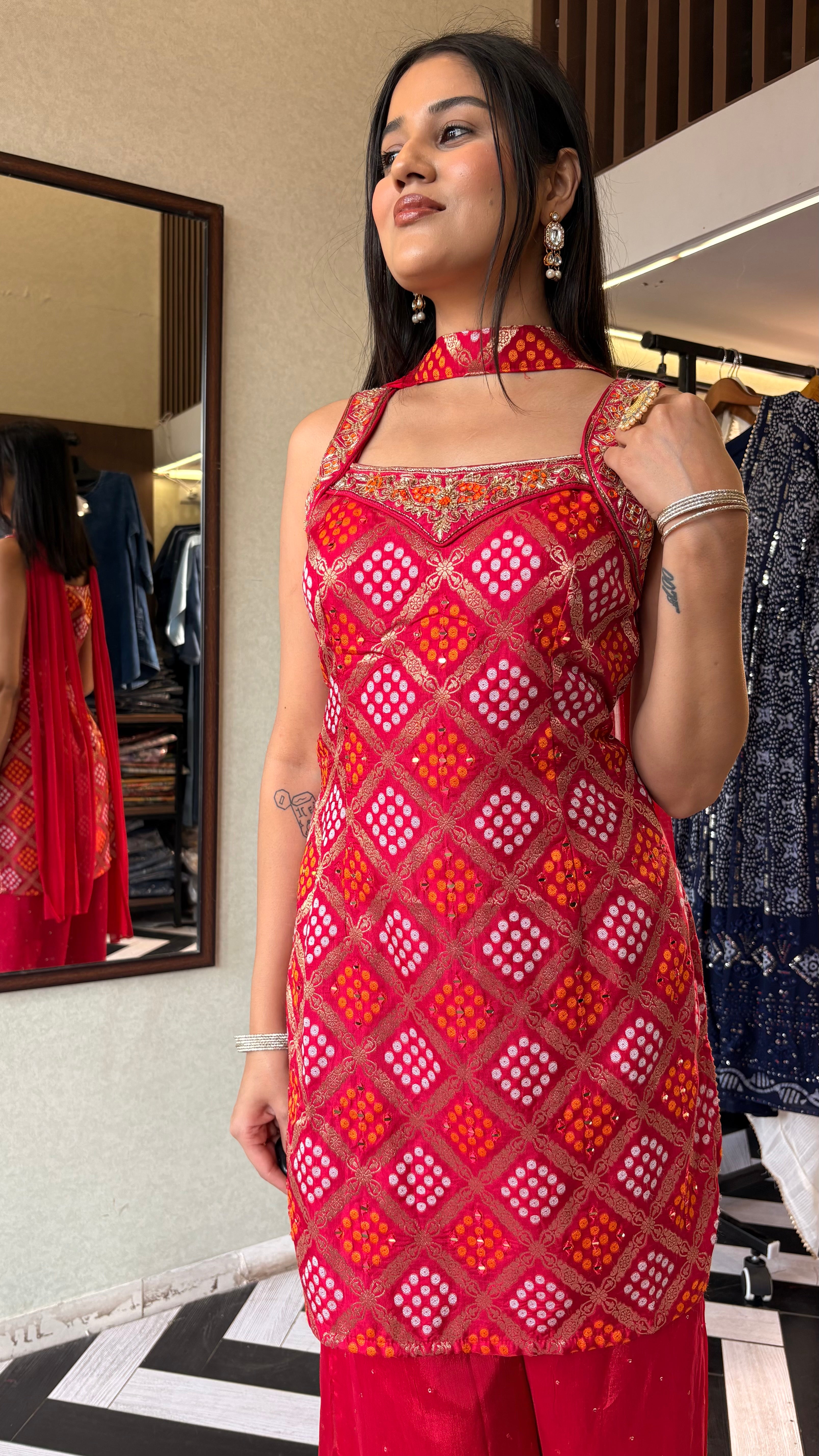 Pure Silk 3 Piece Indo western