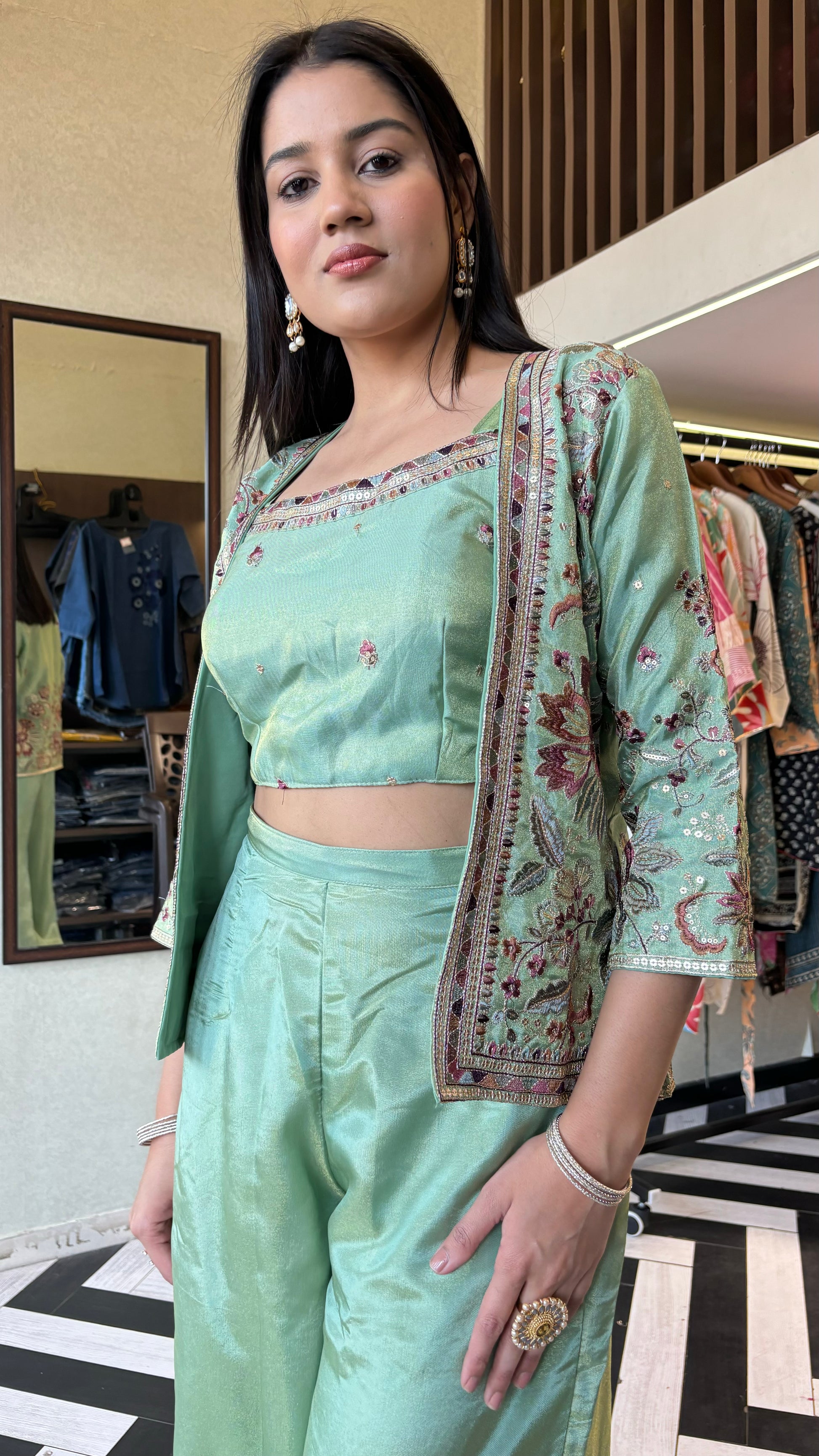 Pure Shimmer Morni 3 Piece Set(2 Colors)