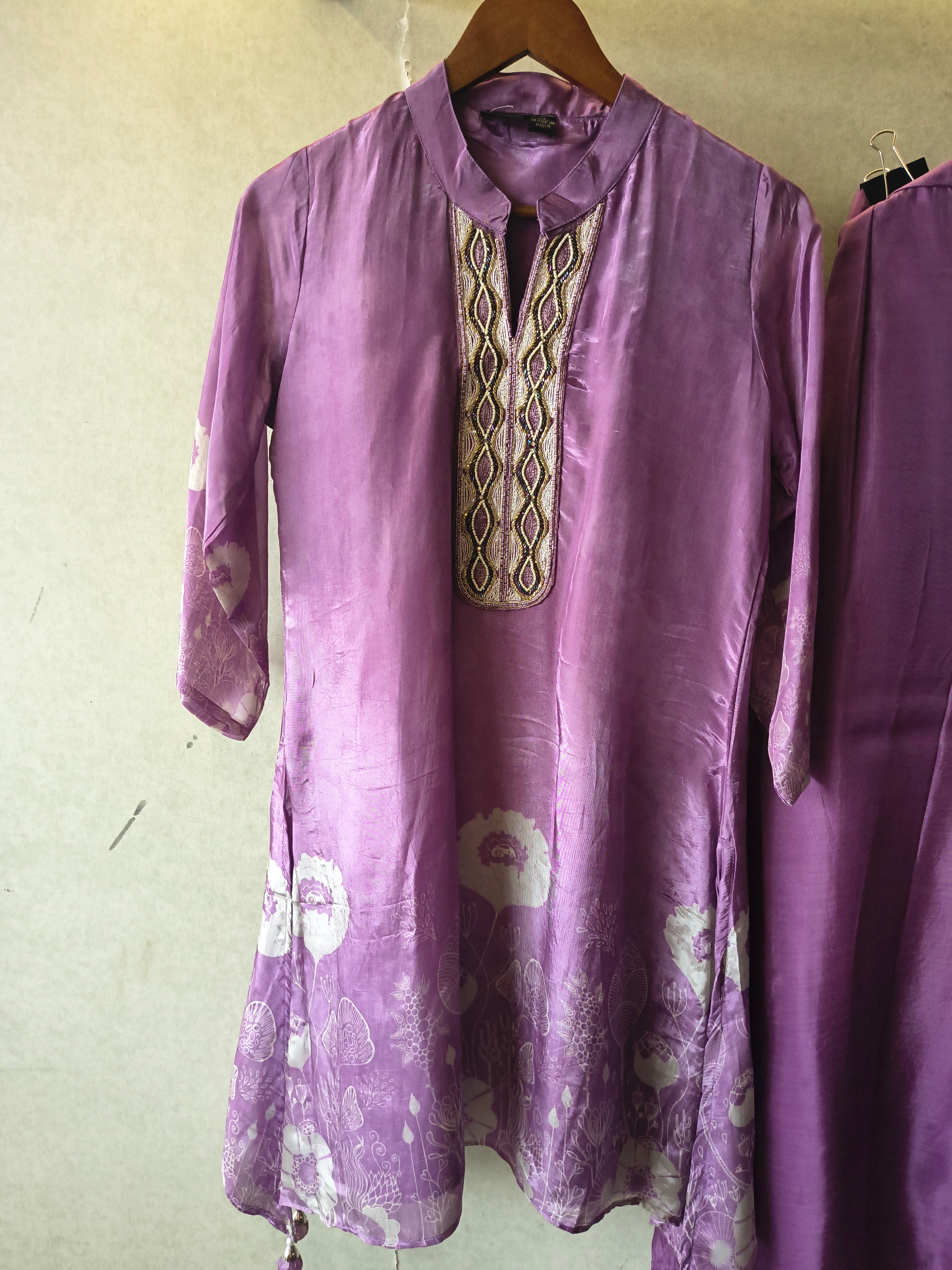 Image of Lavender Mist Embellished Floral Co-Ord Set