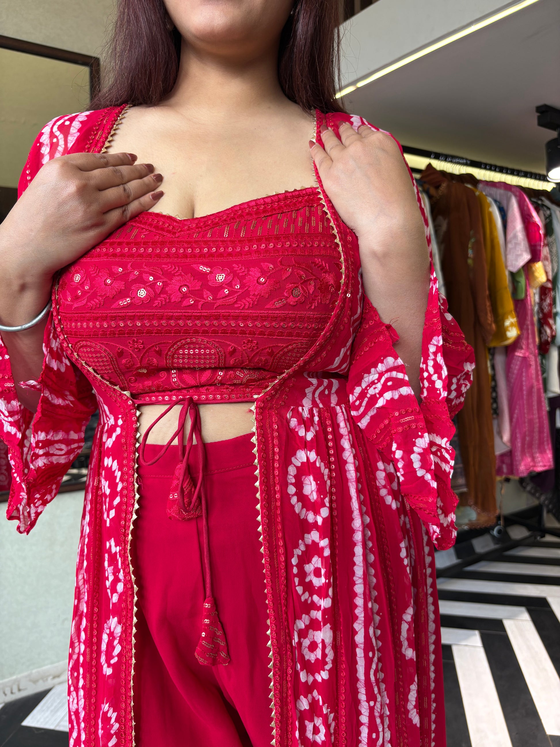 Pure Georgette 3 Piece with Hand work