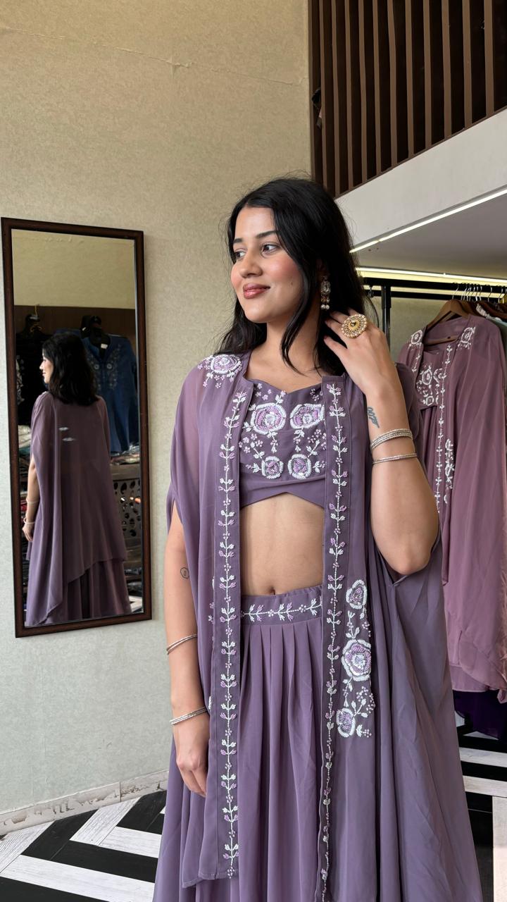 Image of Pure Georgette 3 Piece Set