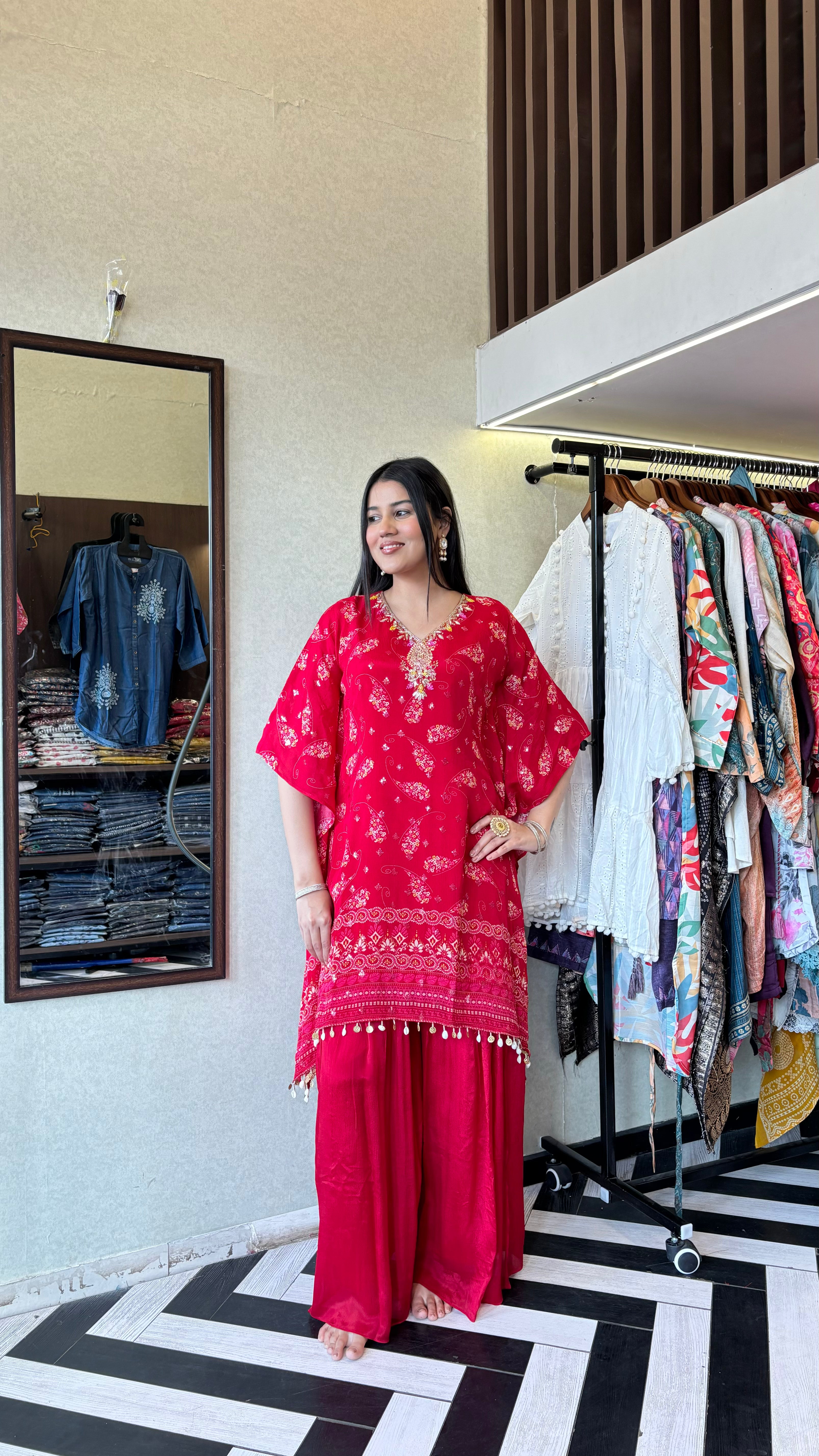 Image of Pure Chinnon 3 Piece kaftan style