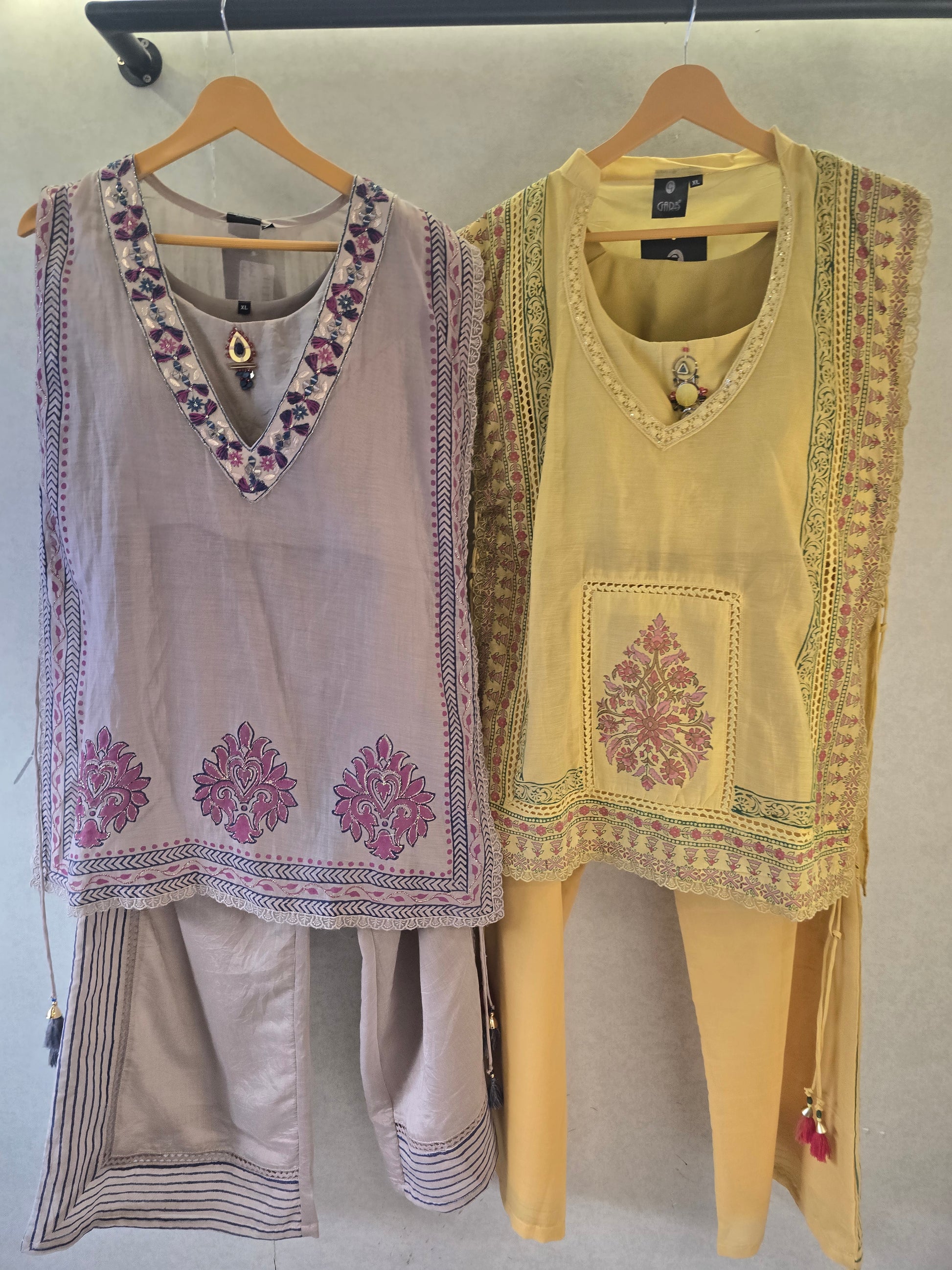 Pastel Yellow Floral Print Cape Style Co-Ord Set