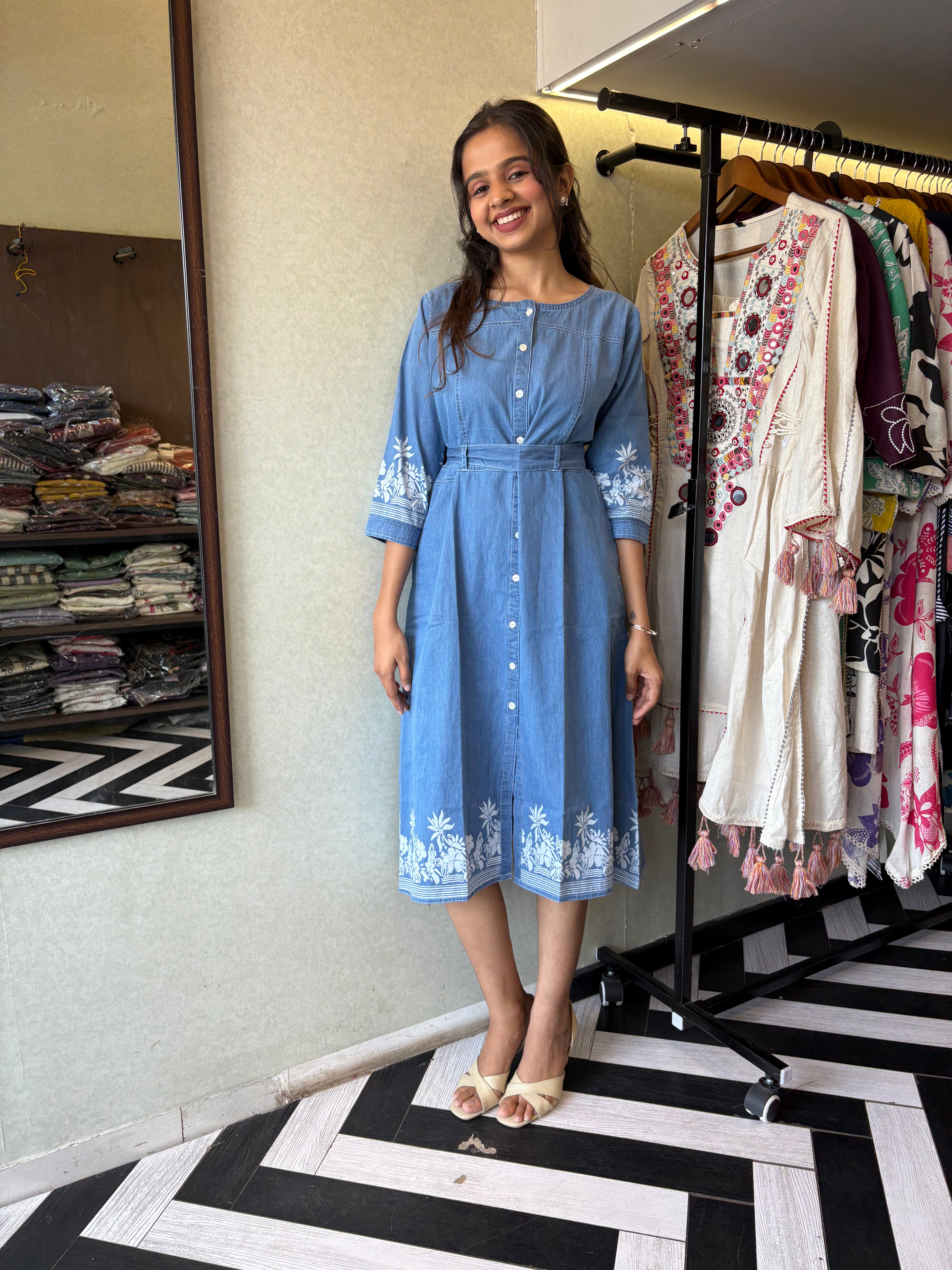 Pure Denim One Piece Dress