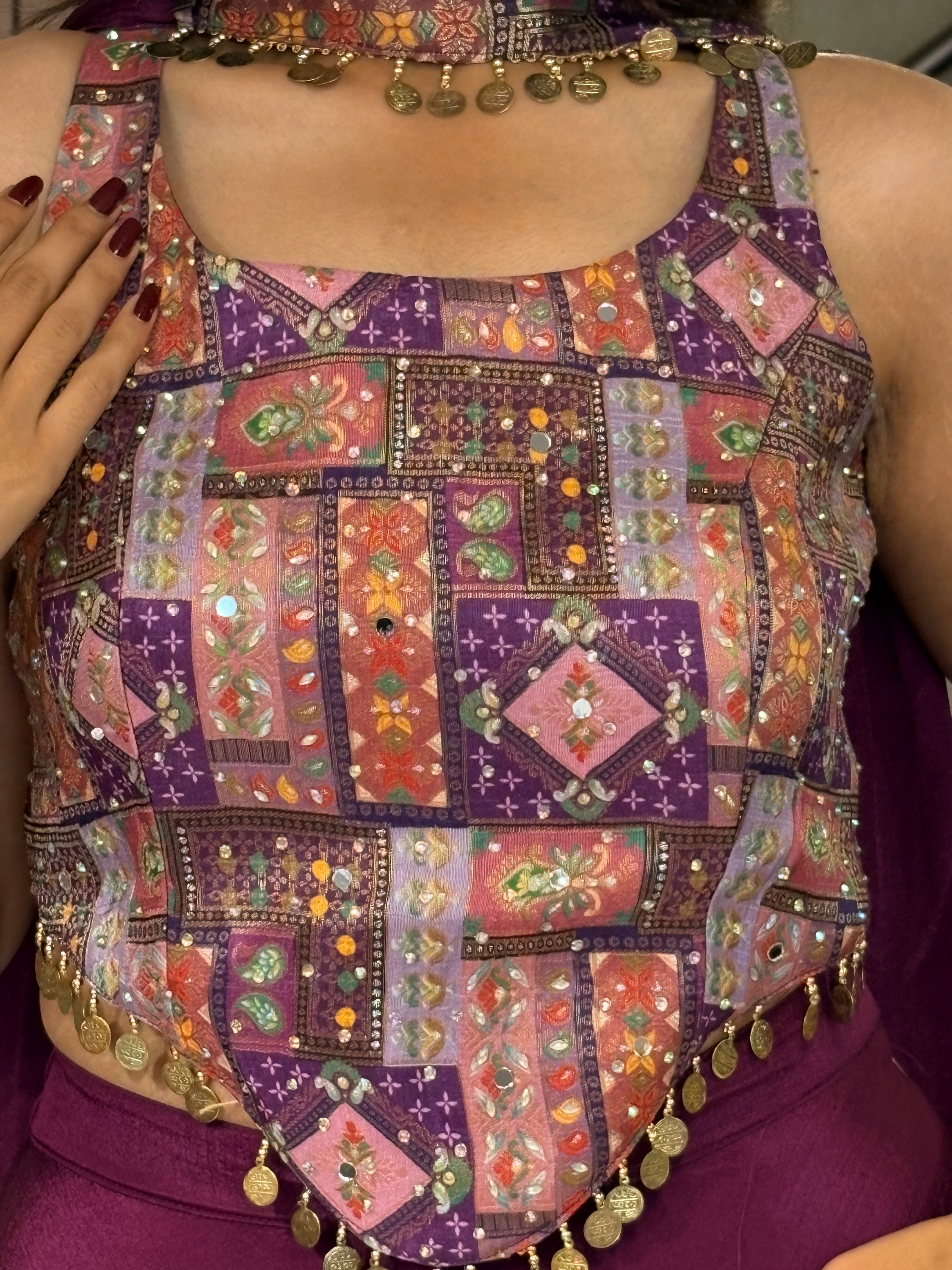 Pure Georgette Indo western