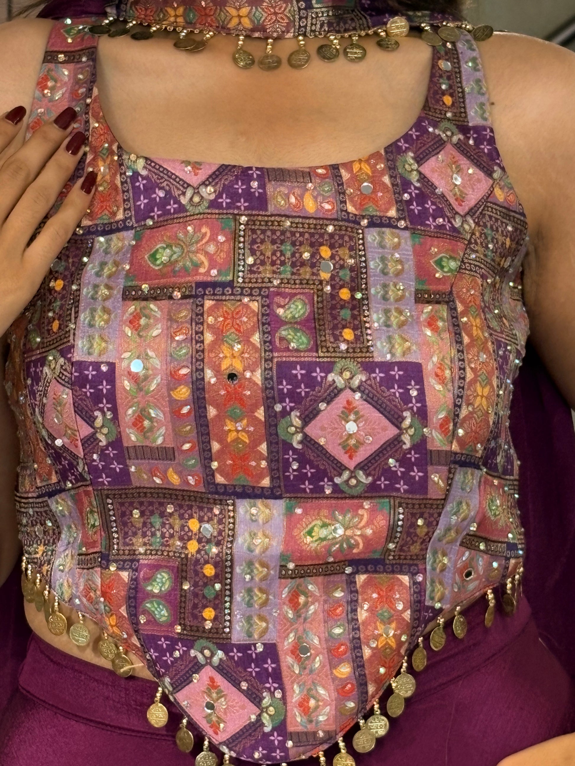 Pure Georgette Indo western