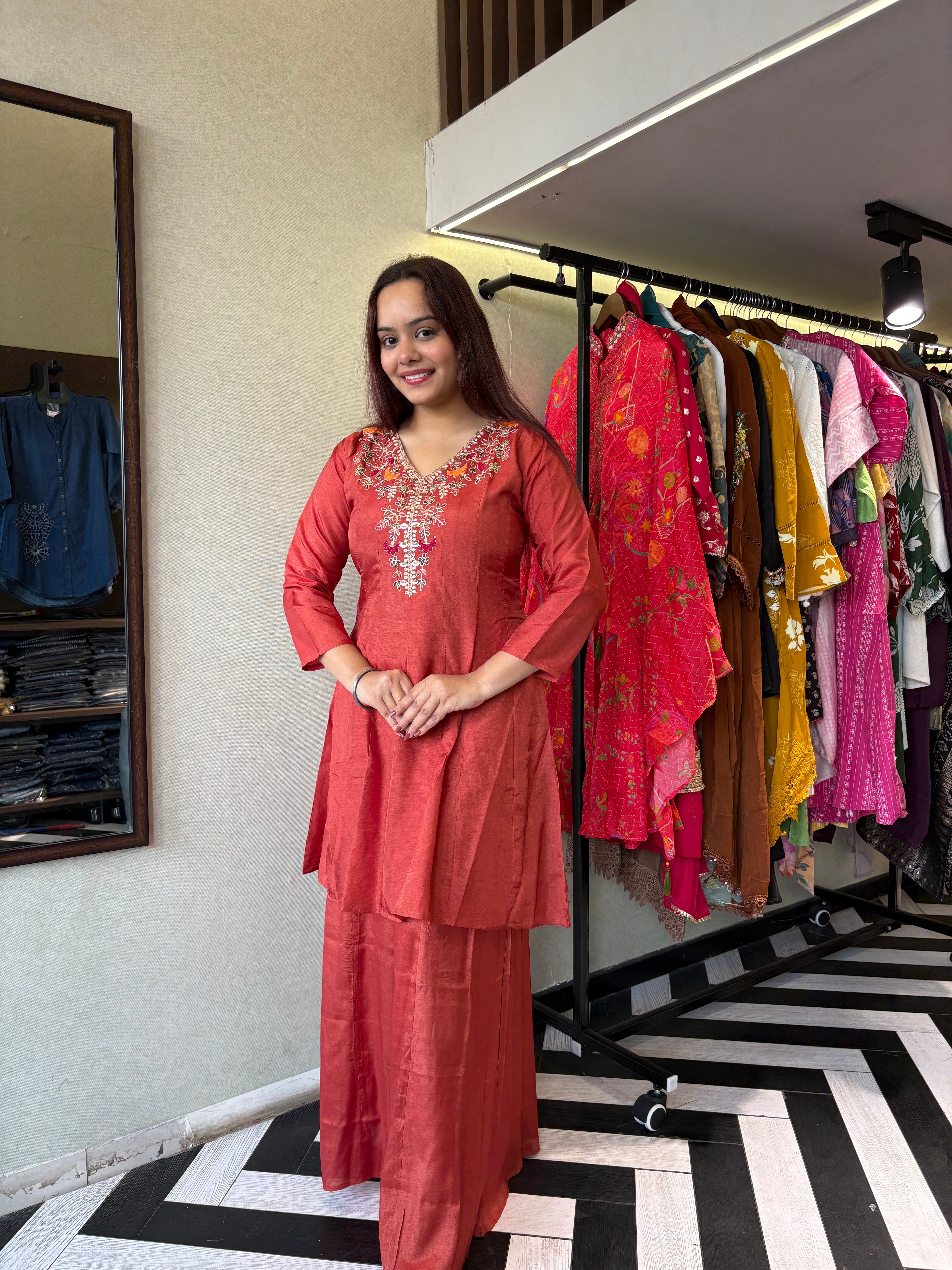 Pure Georgette 3 Piece with Hand work