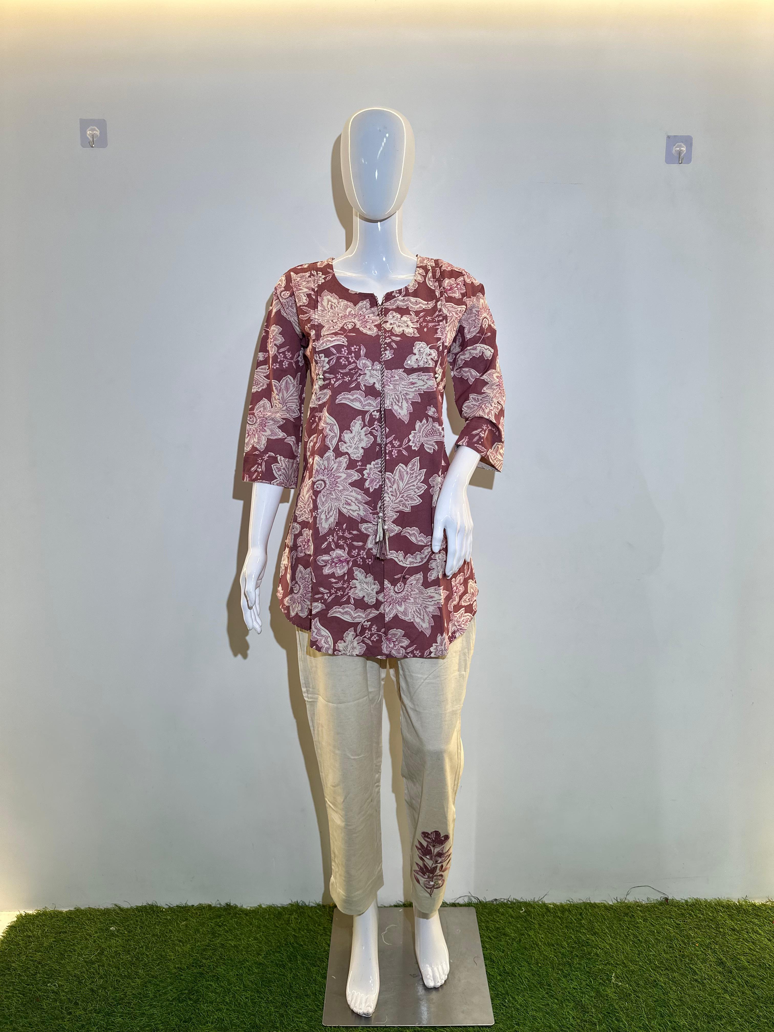 Image of Pure Silk 3 Piece Indo western