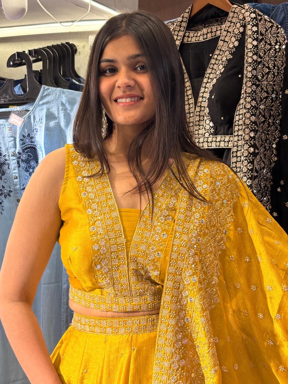 Image of Pure Silk 3 Piece Indo western