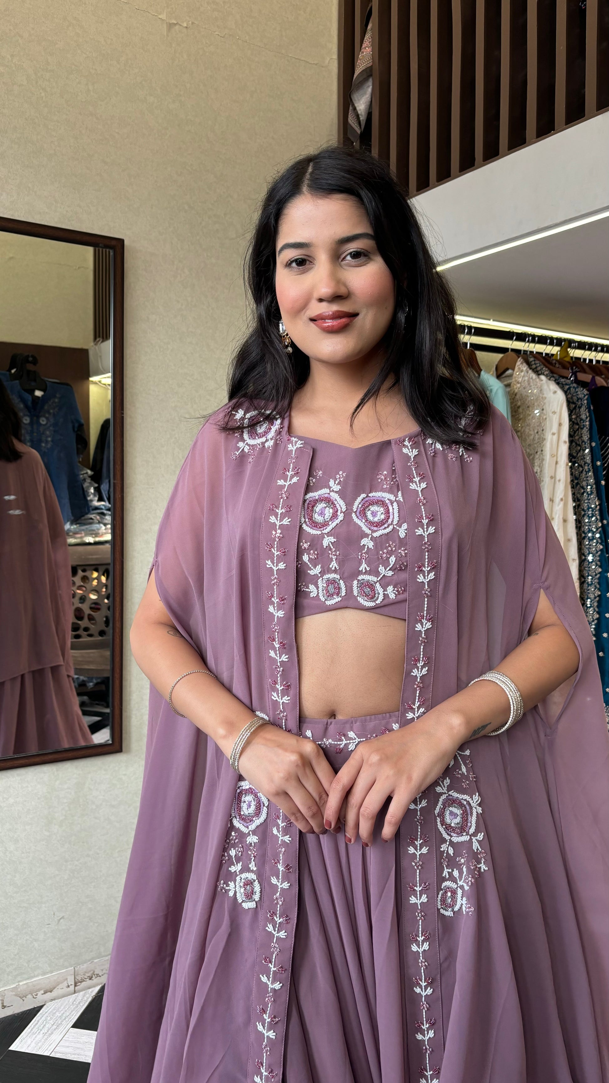 Pure Georgette Set 3 Piece with Gown