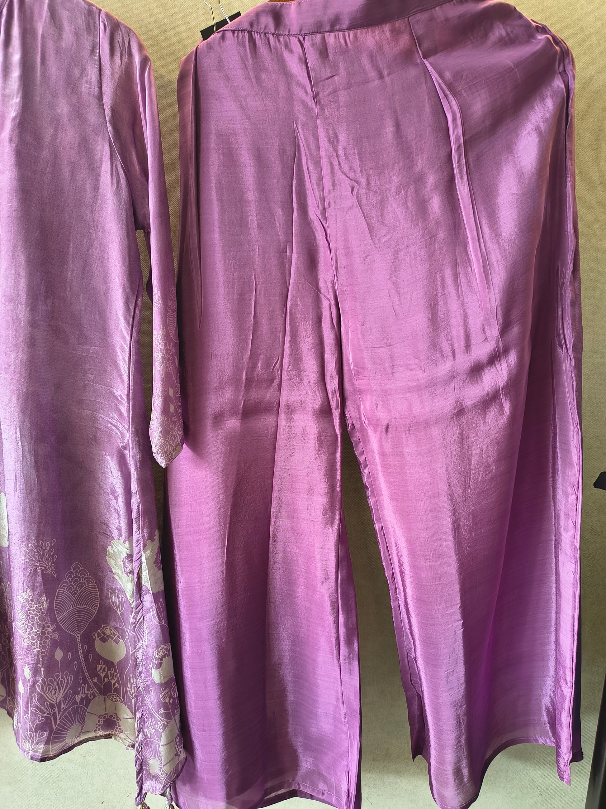 Lavender Mist Embellished Floral Co-Ord Set