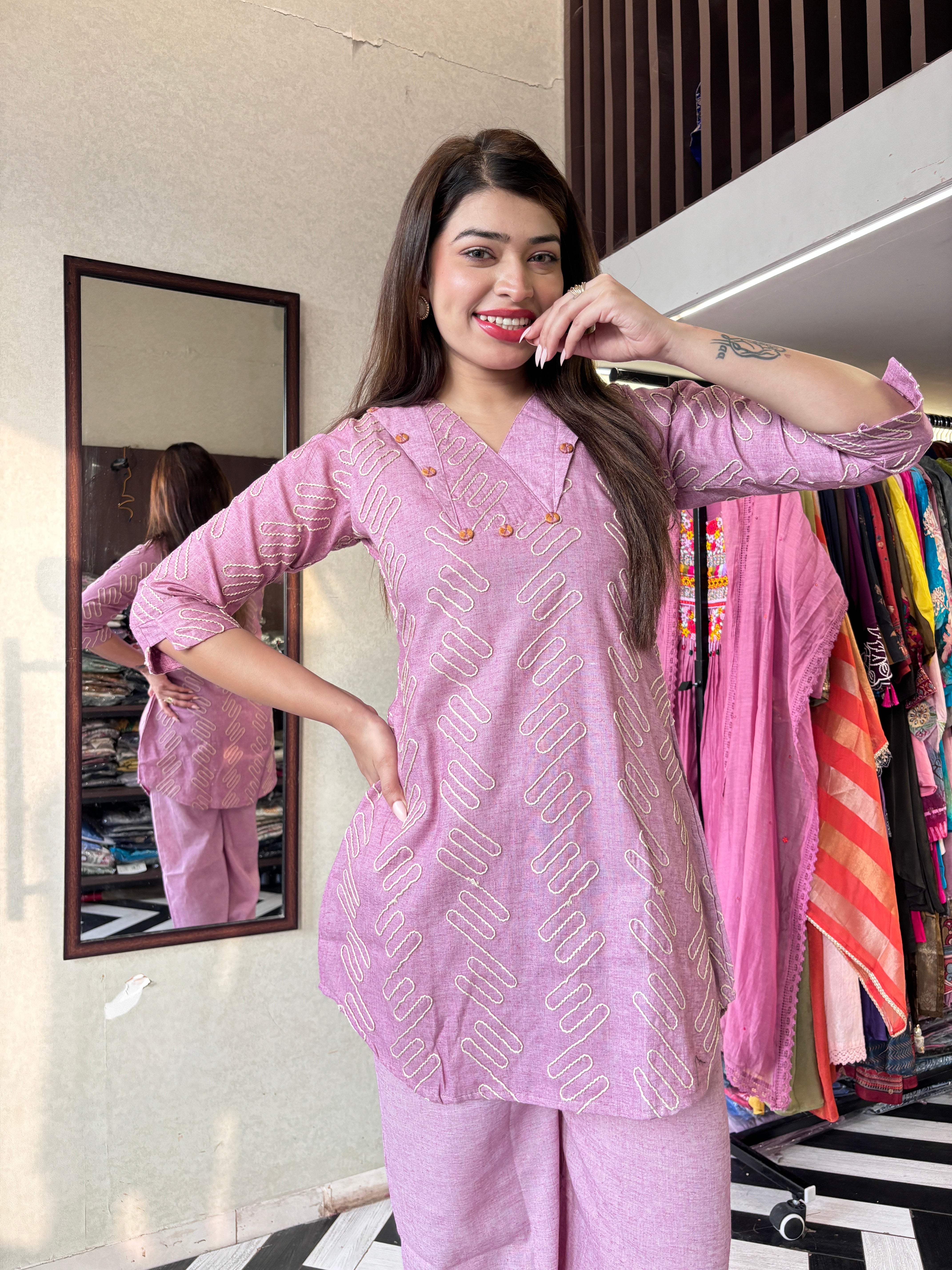 Image of Pure Soft Rayon Coord Set