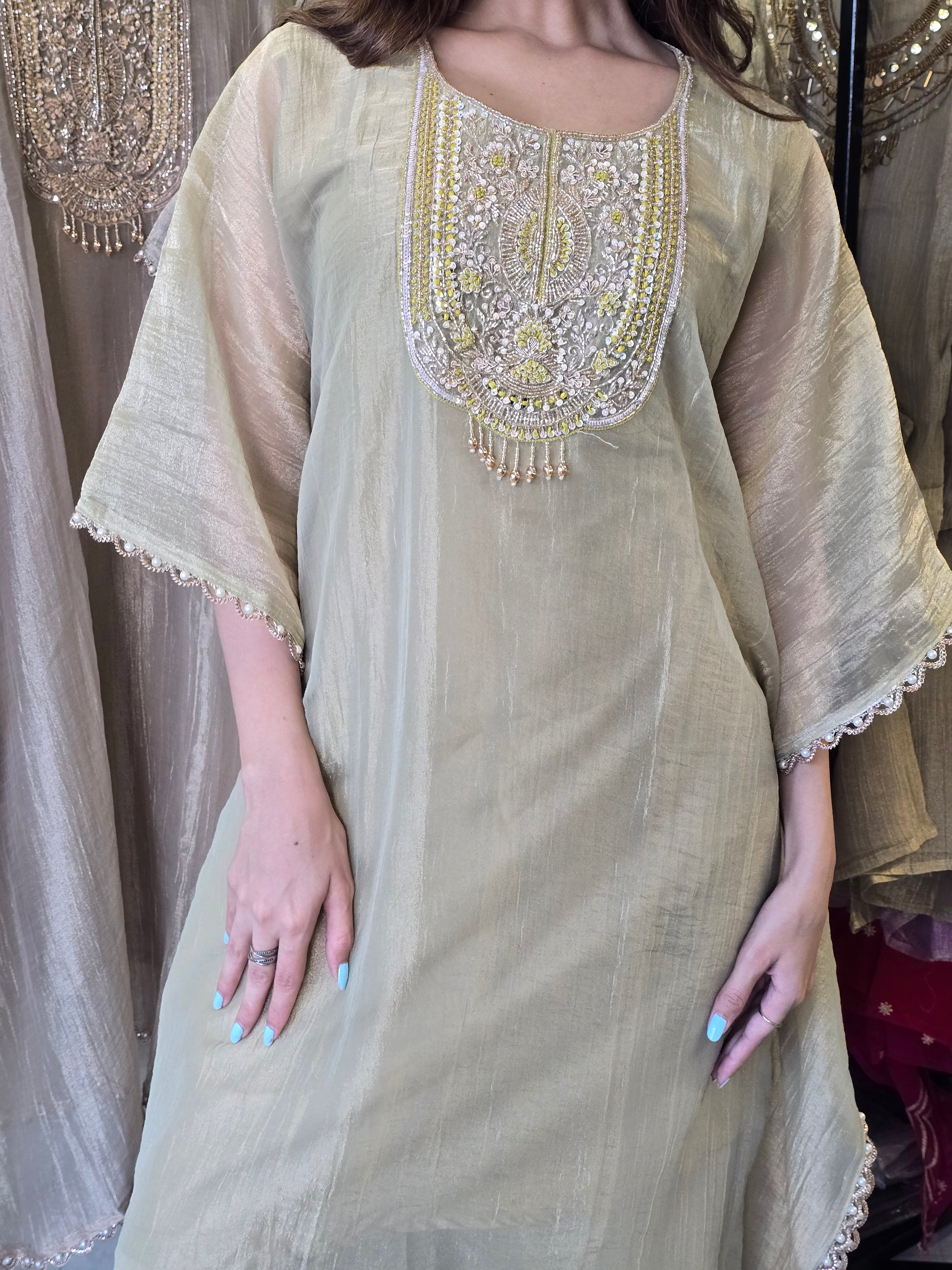 Pure Soft Tissue Kaftan Sets