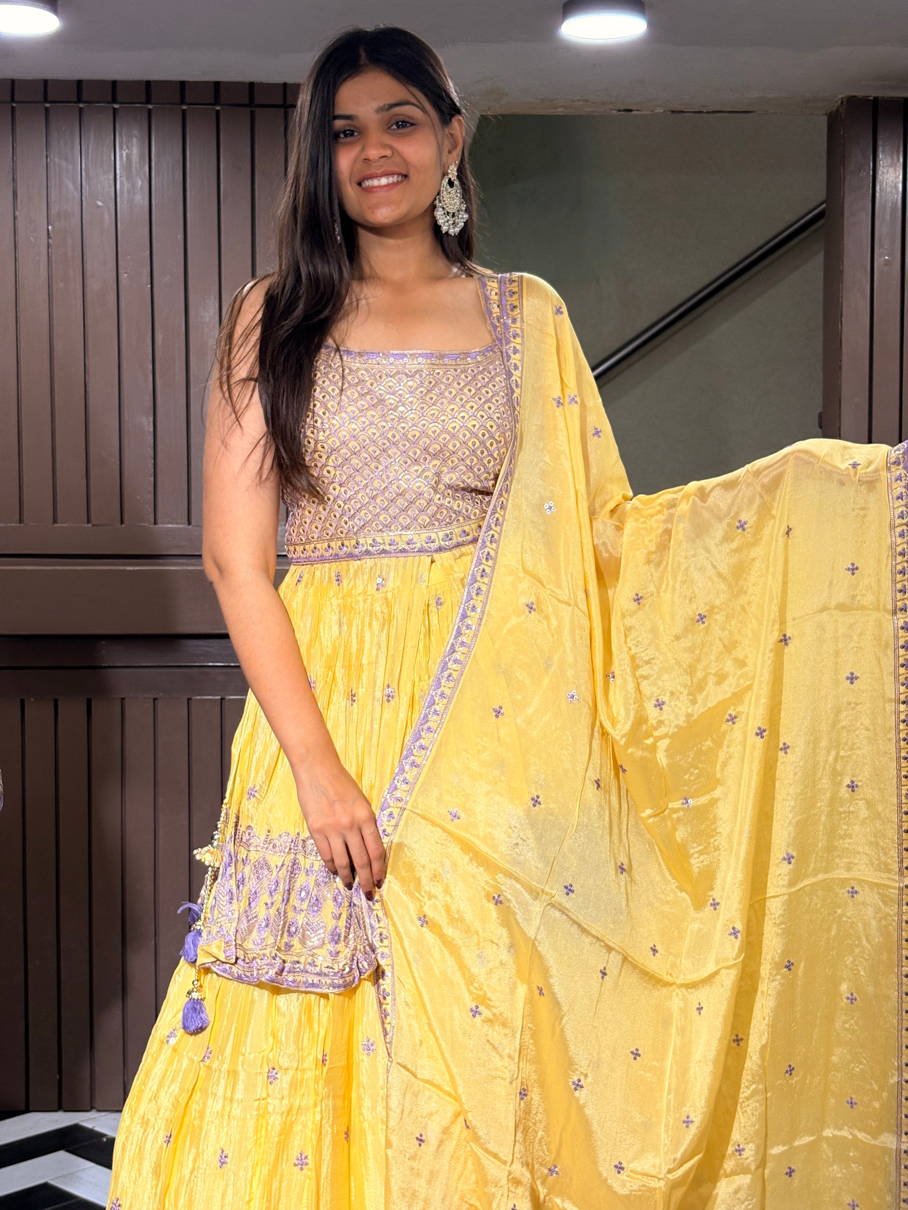 Image of Pure Silk 3 Piece Indo western