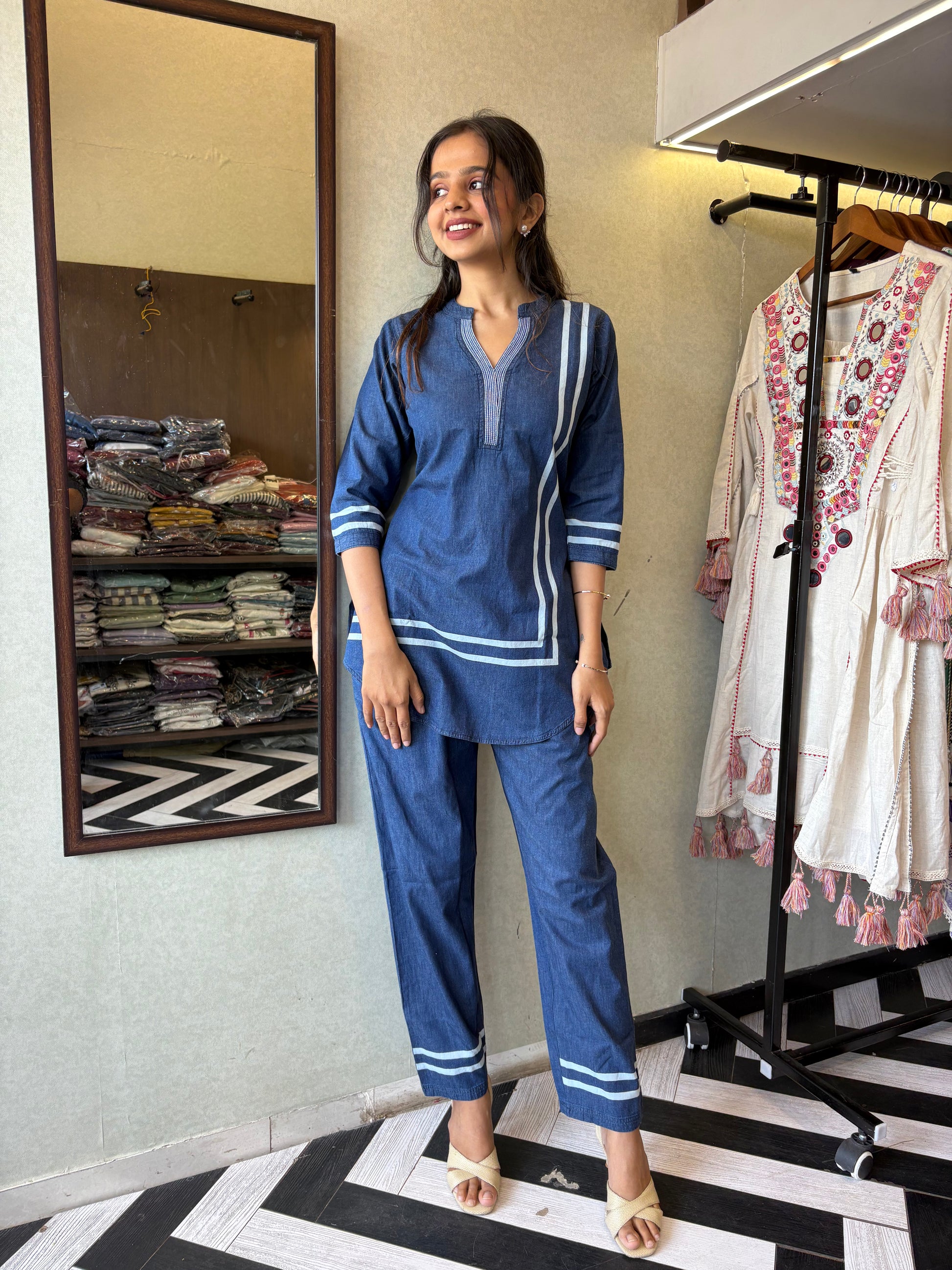 Pure Denim Coord Set