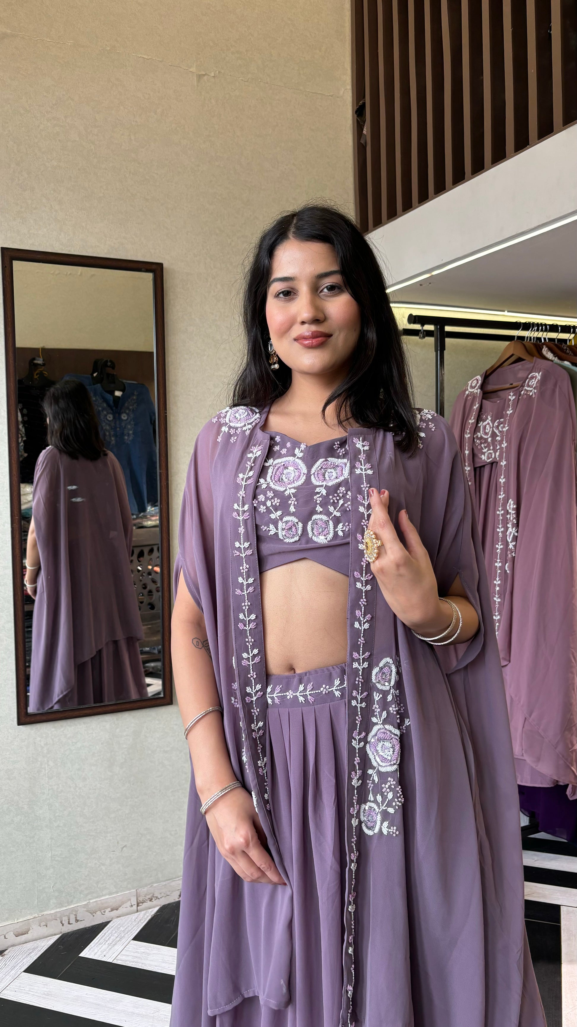 Pure Georgette Set 3 Piece with Gown