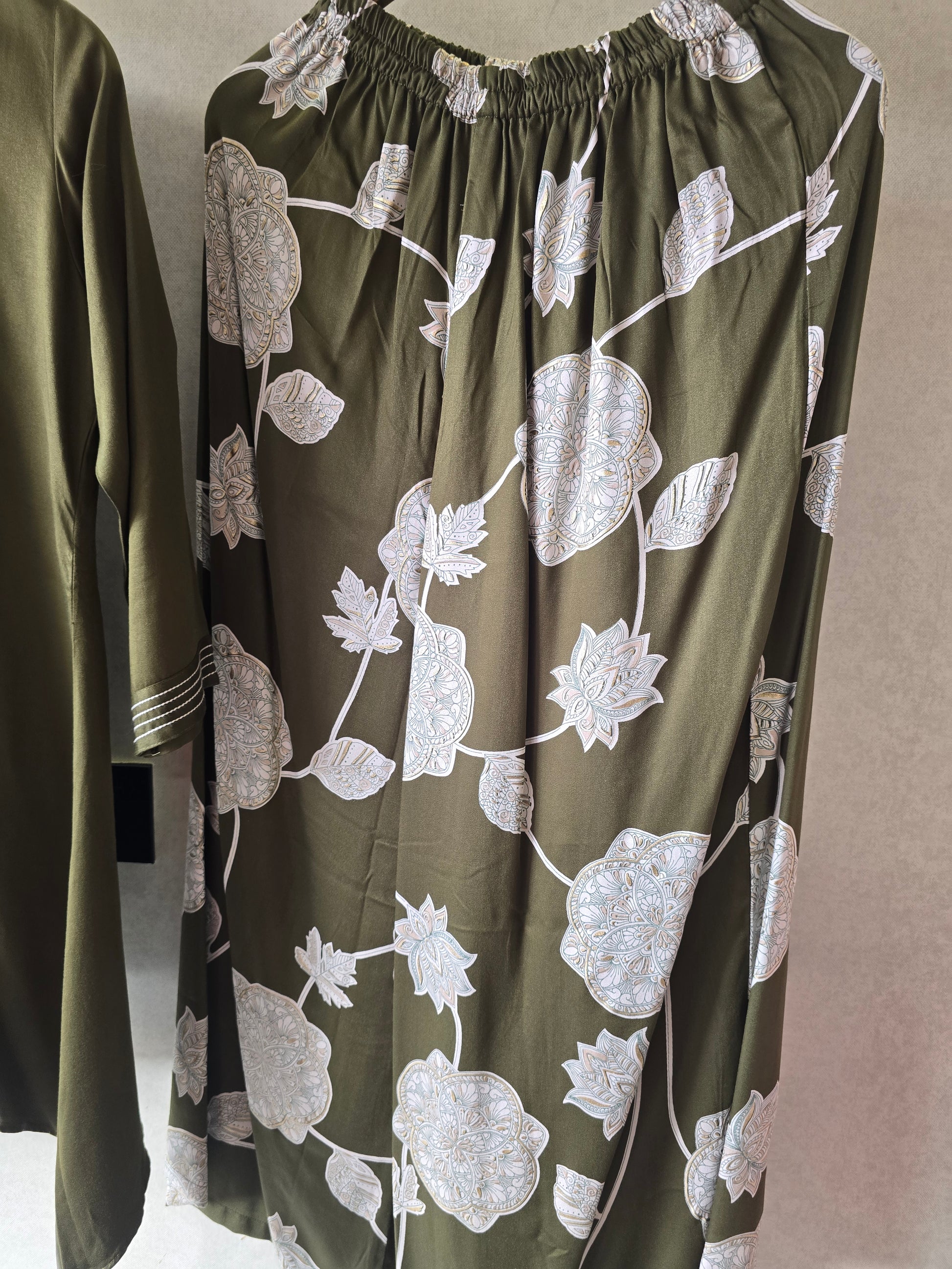 Olive Botanical Print Co-Ord Set