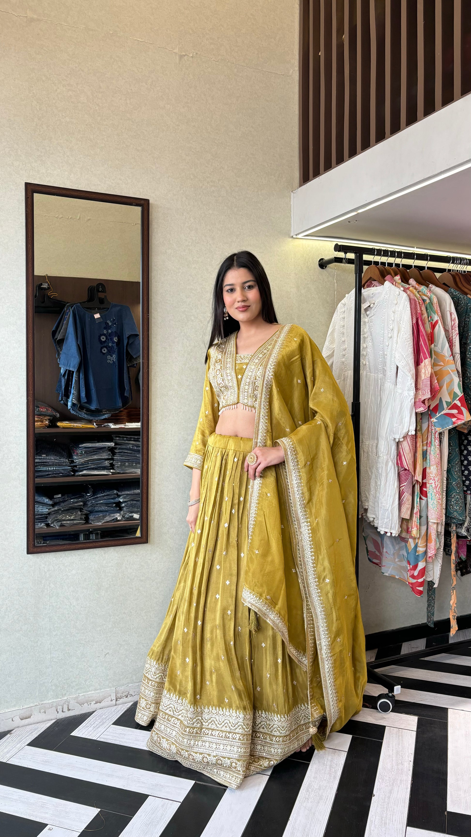 Pure Georgette Indo Western Piece with Hand work