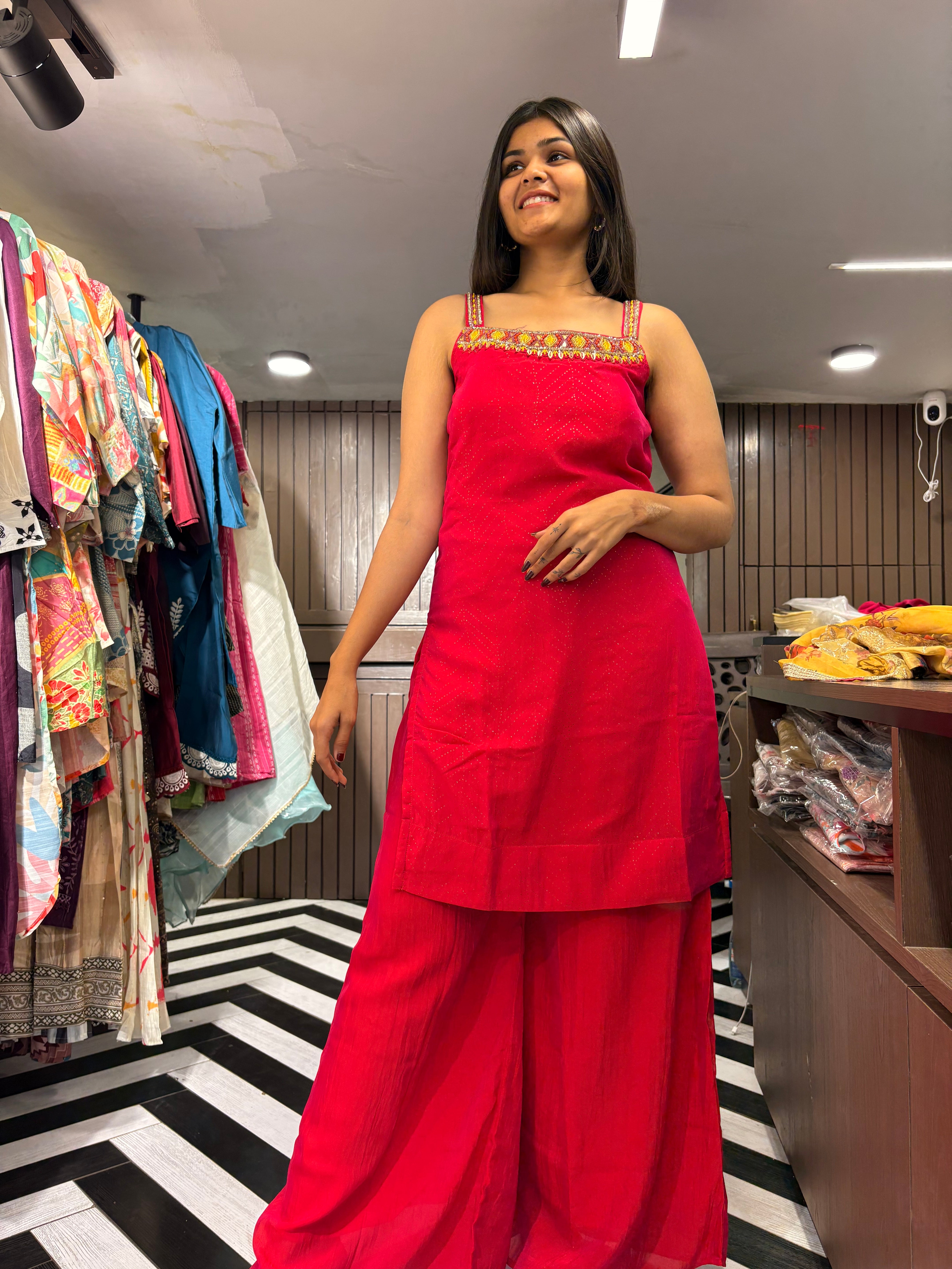 Image of Pure Silk 3 Piece Indo western