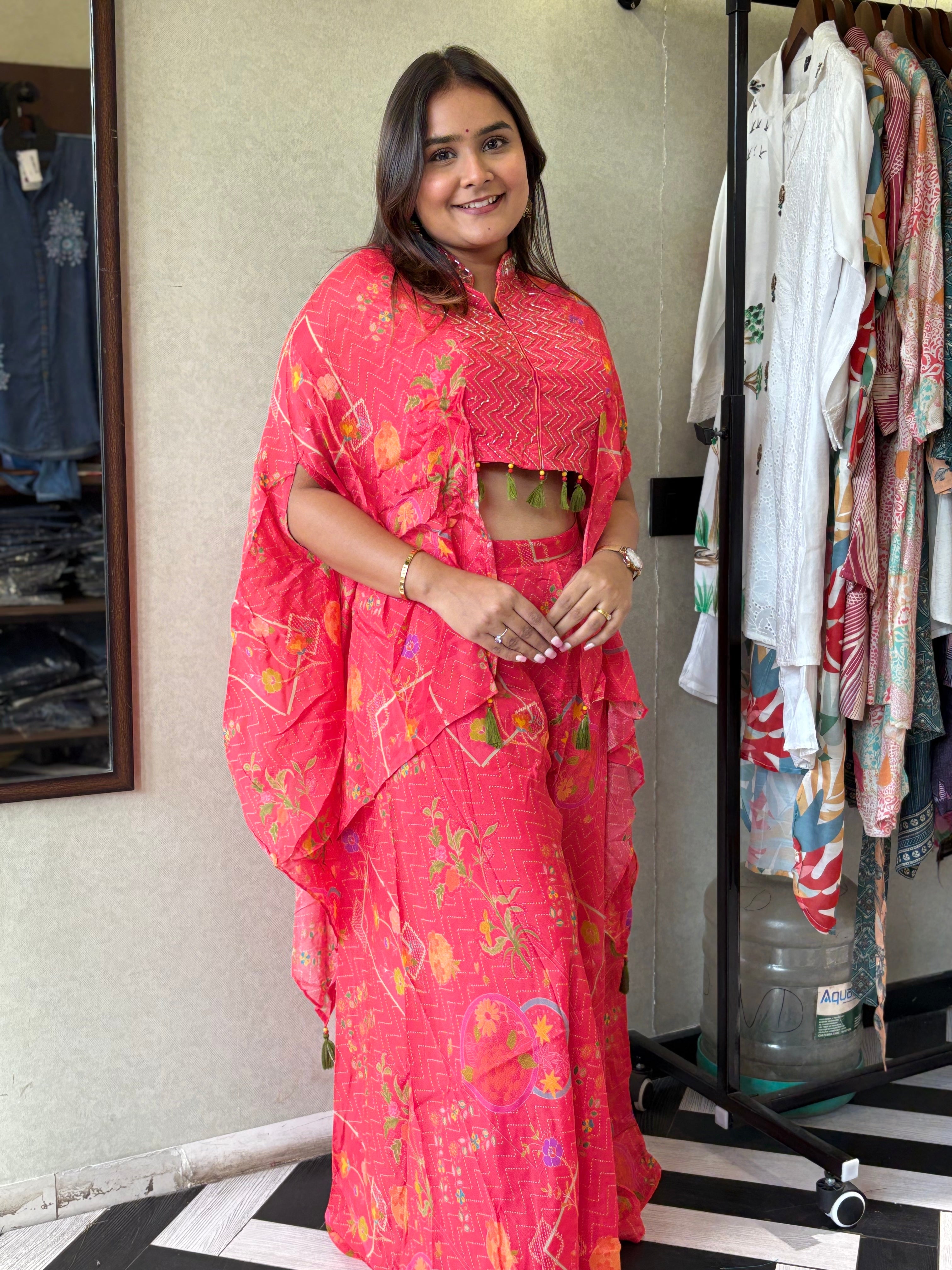 Pure Chinnon 3 Piece with Hand work