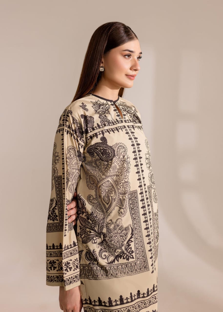 Cotton speggati katha cotton two piece set