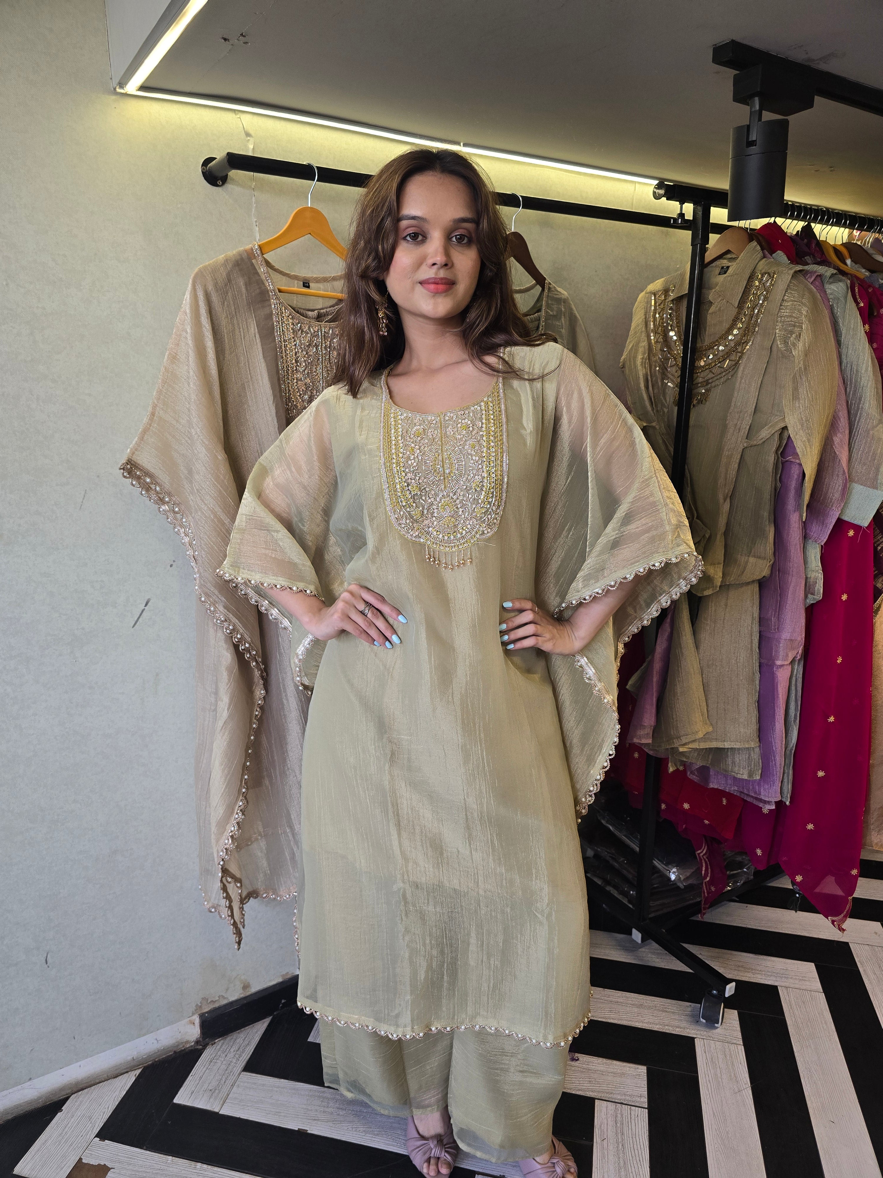 Image of Pure Soft Tissue Kaftan Sets