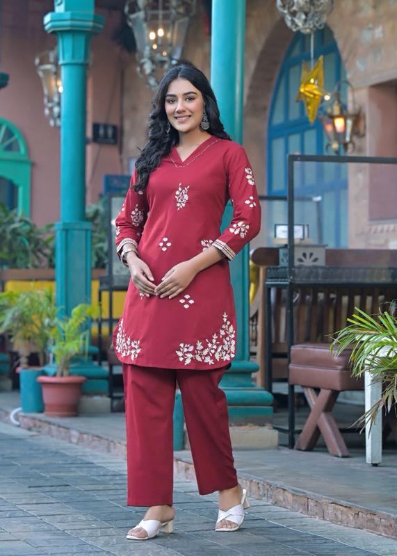 Pure cotton 3 Piece with Hand work