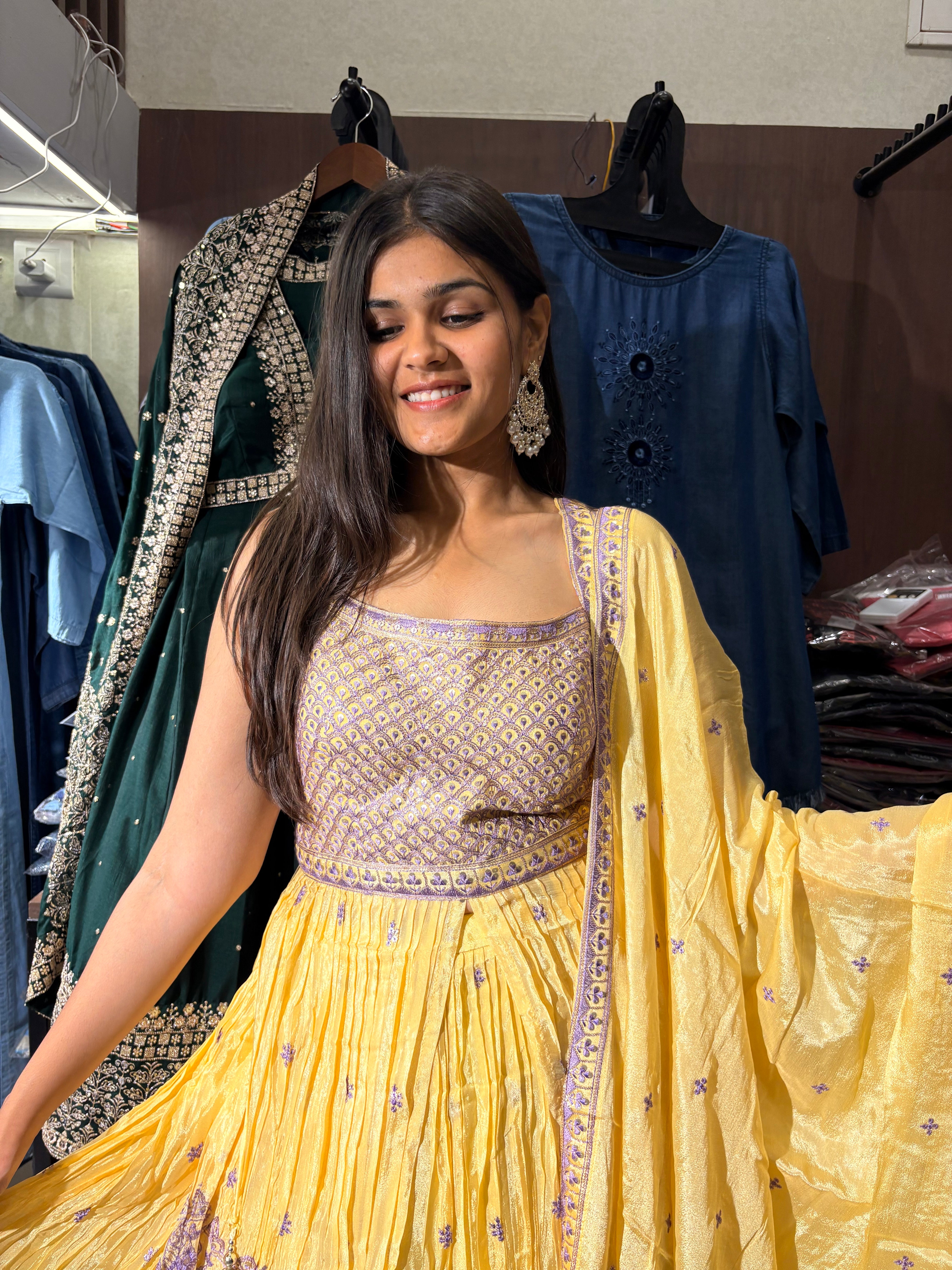 Image of Pure Silk 3 Piece Indo western