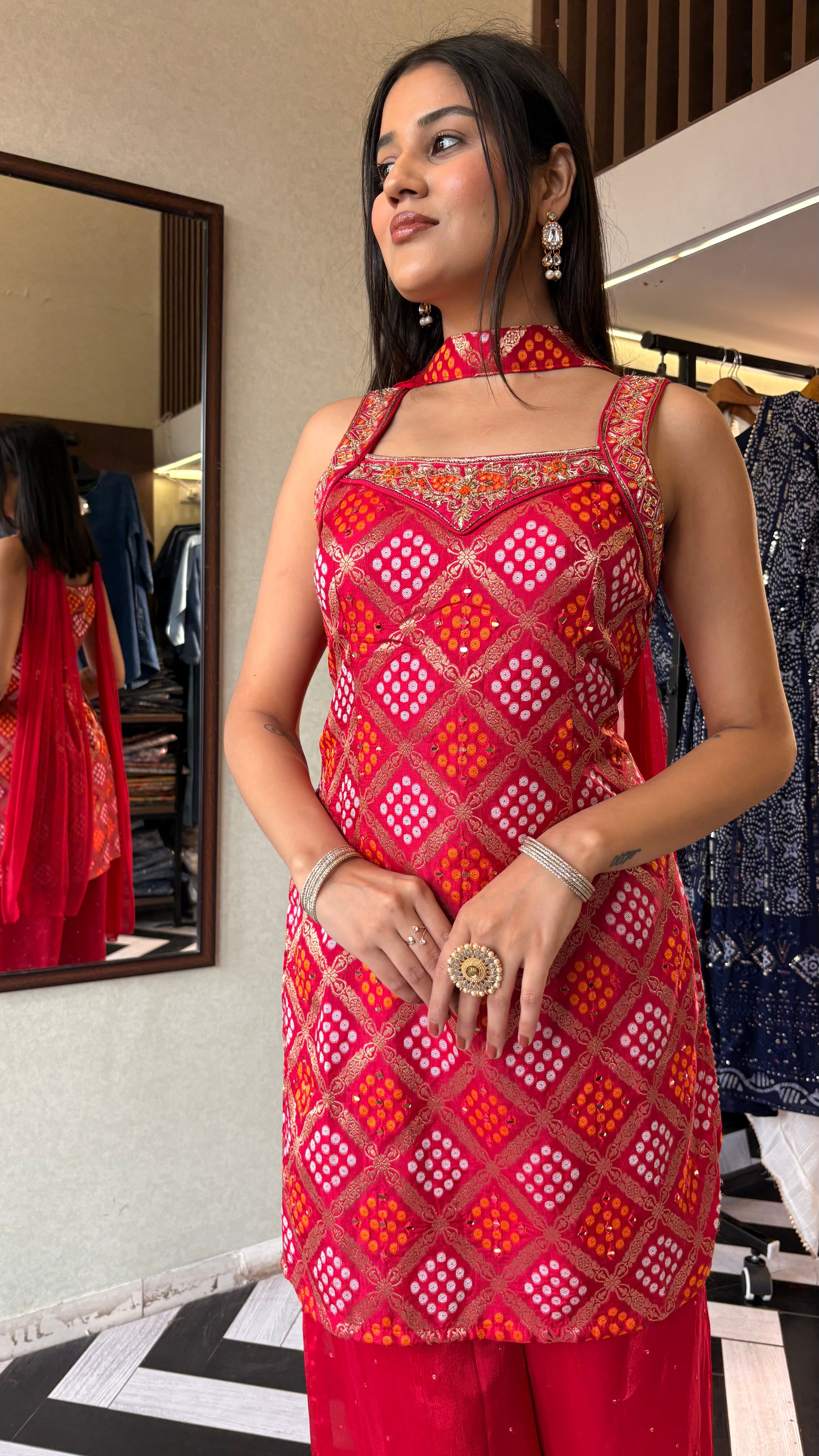 Pure Silk 3 Piece Indo western