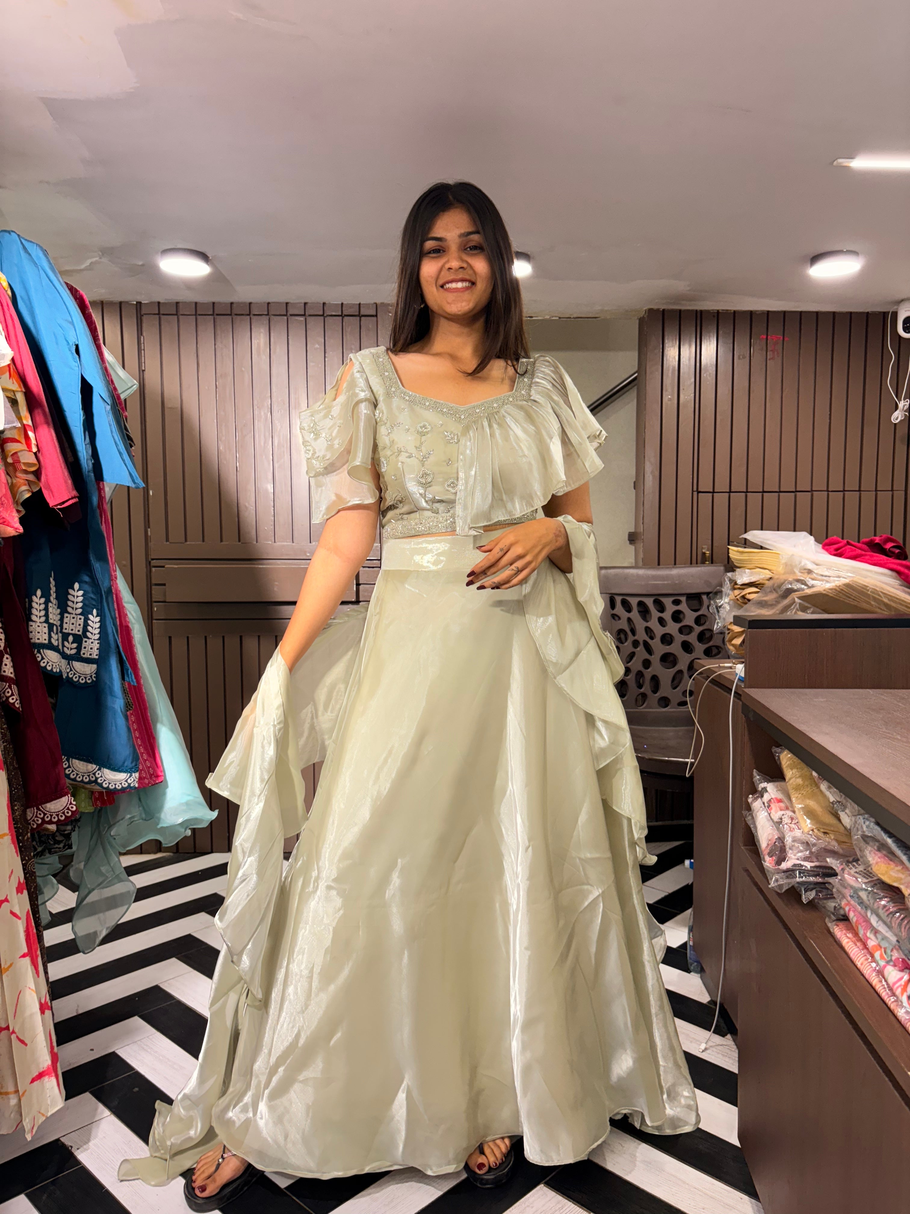 Pure Silk 3 Piece Indo western