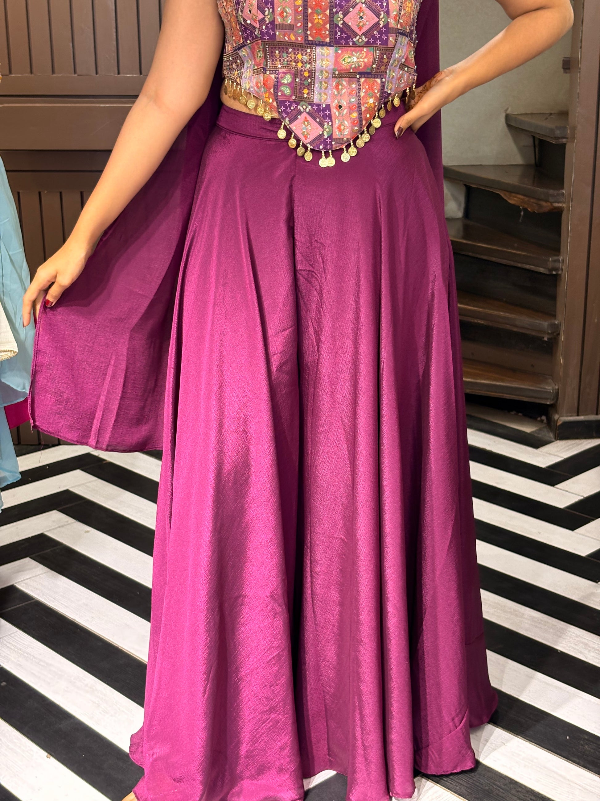 Pure Georgette Indo western