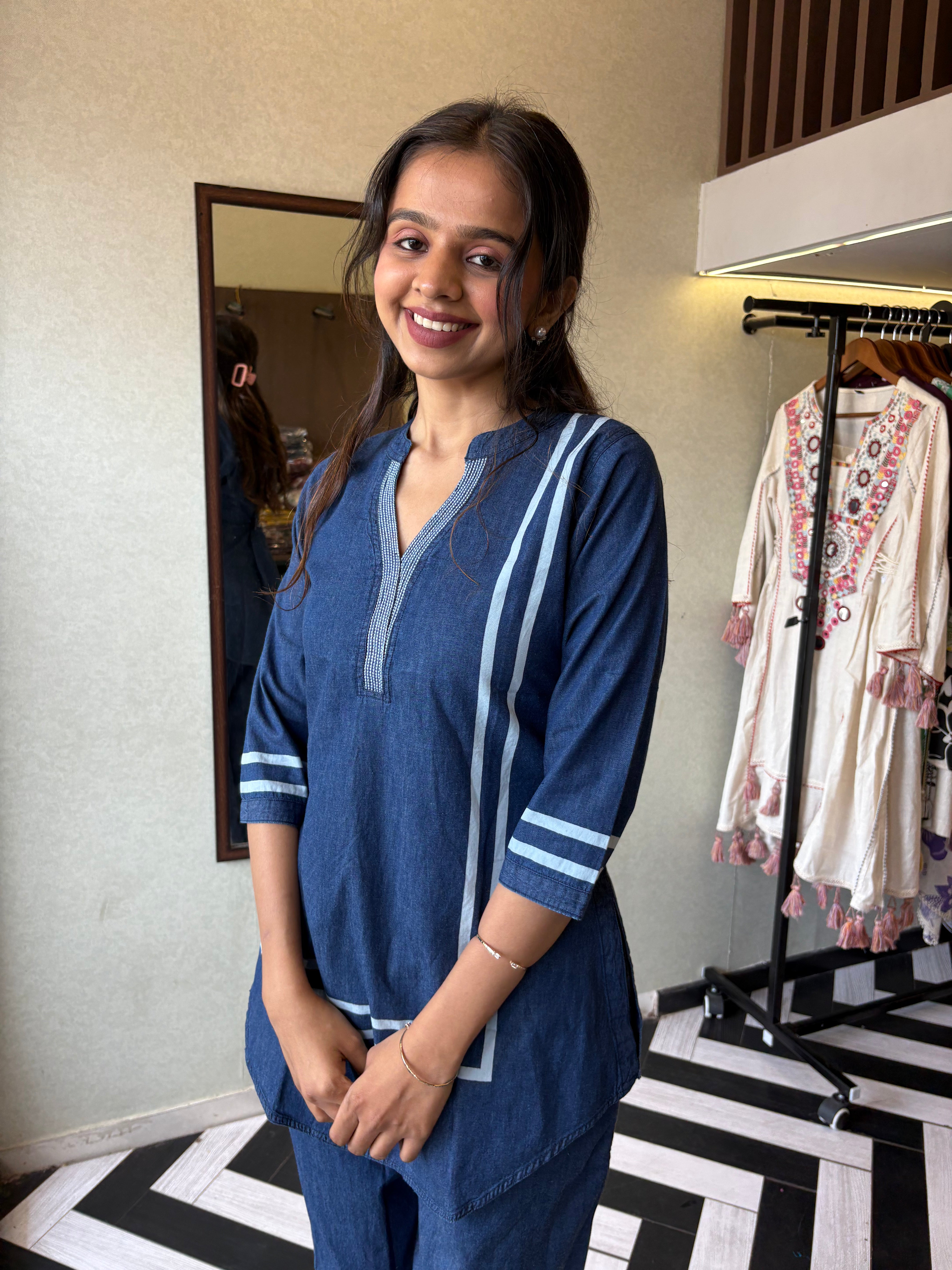 Image of Pure Denim Coord Set